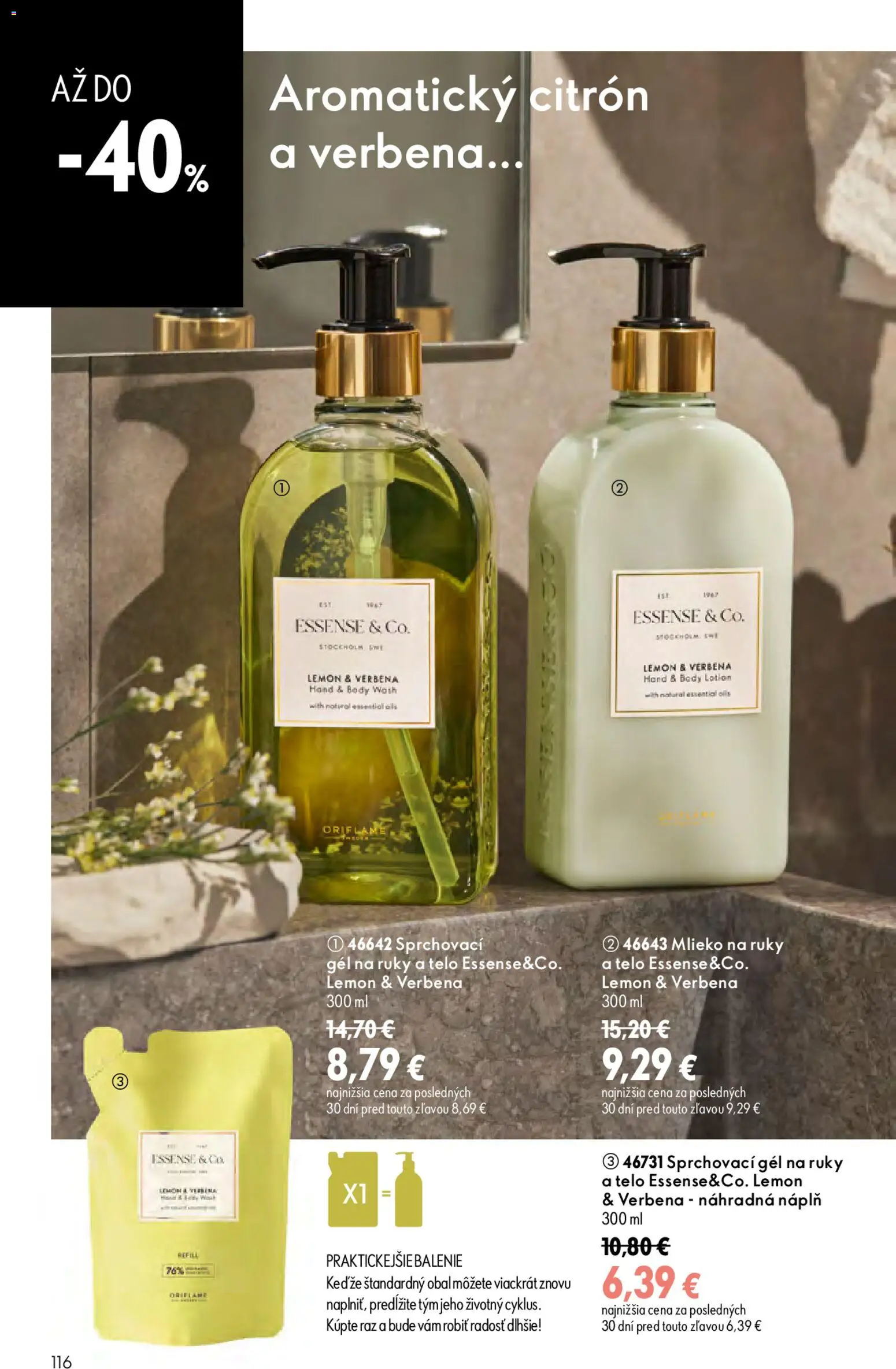 Nové Oriflame akcie – leták je platný od 19.08.2026 | Strana: 116 | Produkty: Mlieko