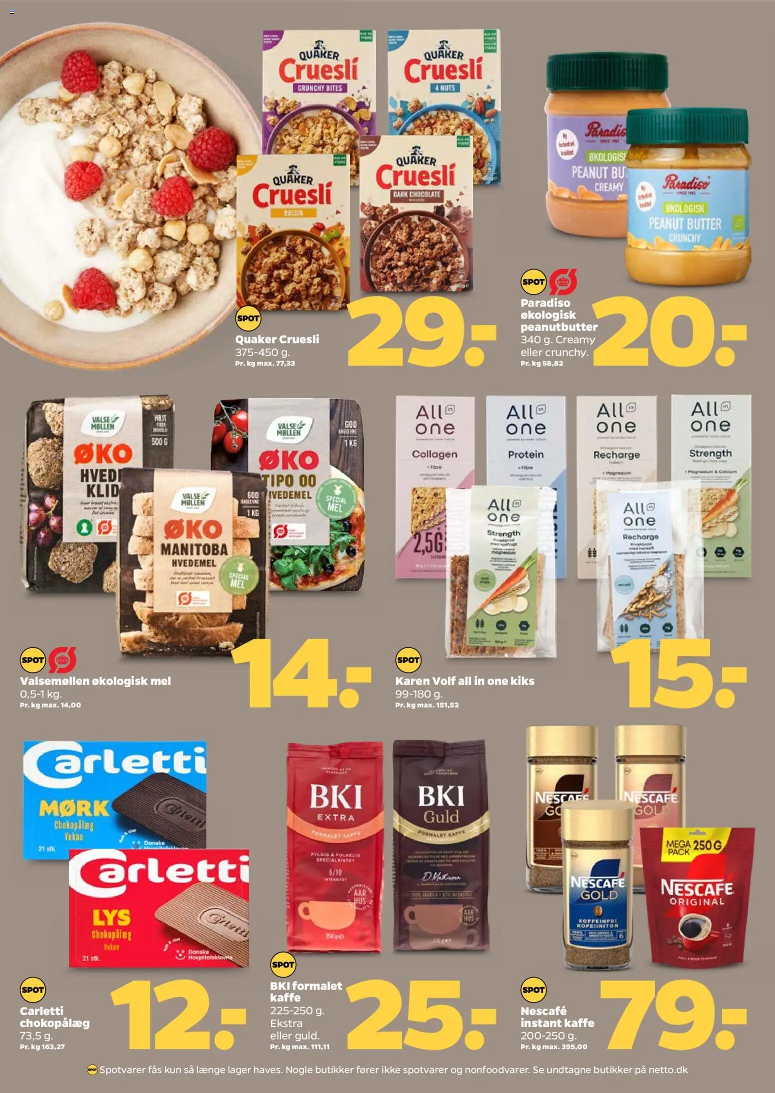 Netto tilbudsavis – gyldig fra 16.05.2026 | Side: 20 | Produkter: Kaffe, Hvedemel, Mel, Instant Kaffe