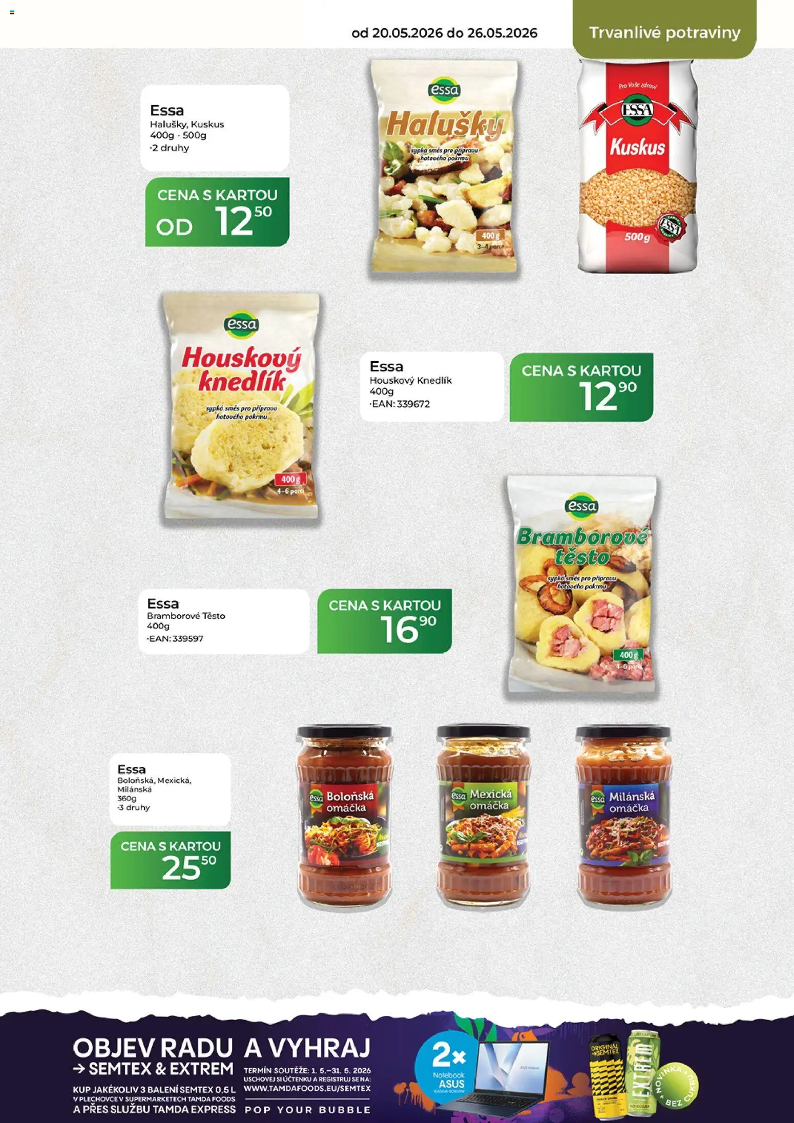 Tamda Foods leták od 20.05.2026 | Strana: 45 | Produkty: Kuskus, Semtex, Potraviny, Těsto