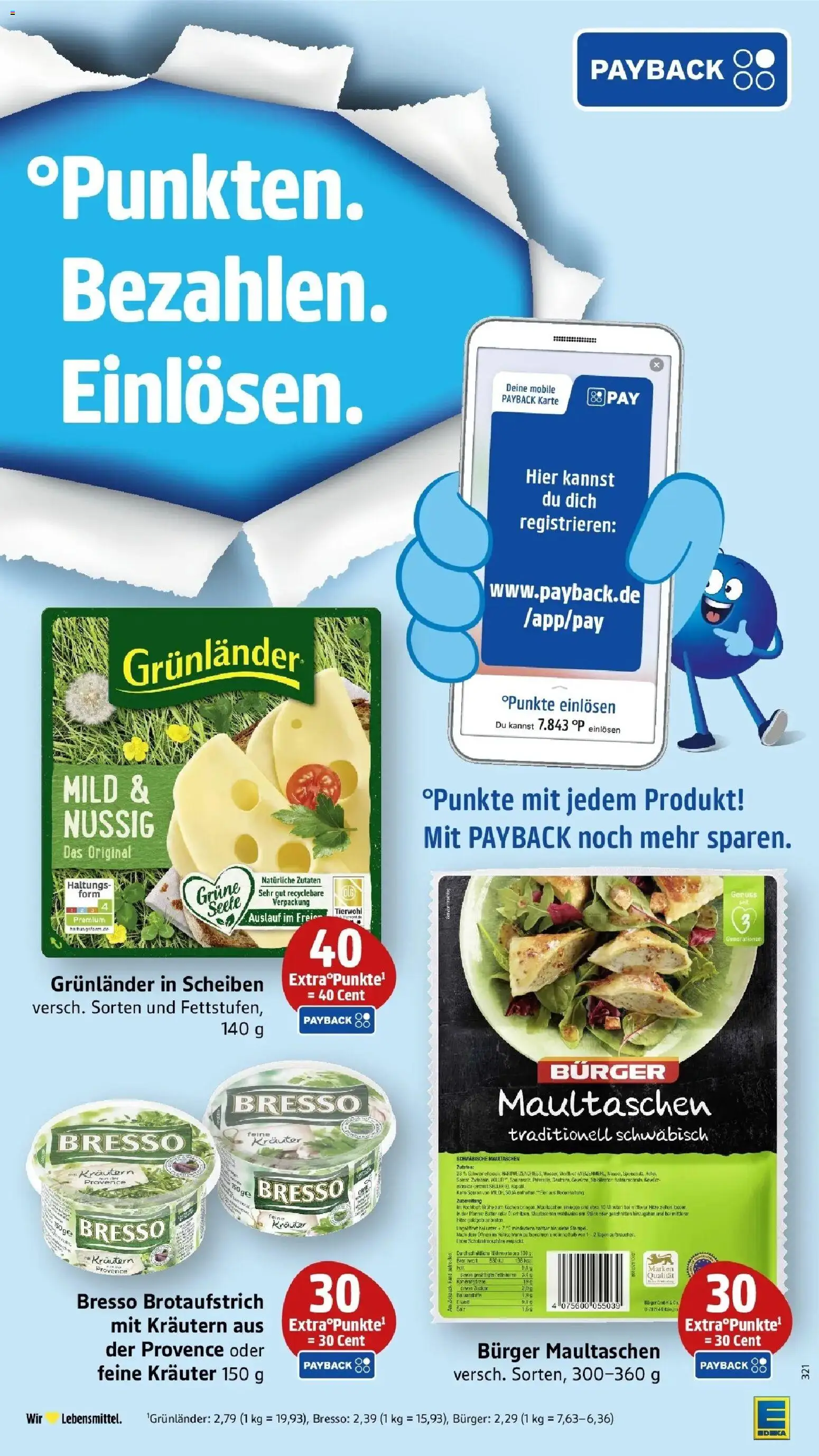 Edeka Prospekt Jünkerath (ab 24.08.2026) » Angebote Online | Seite: 13 | Produkte: Bresso, Grunlander, Zucker, Maultaschen