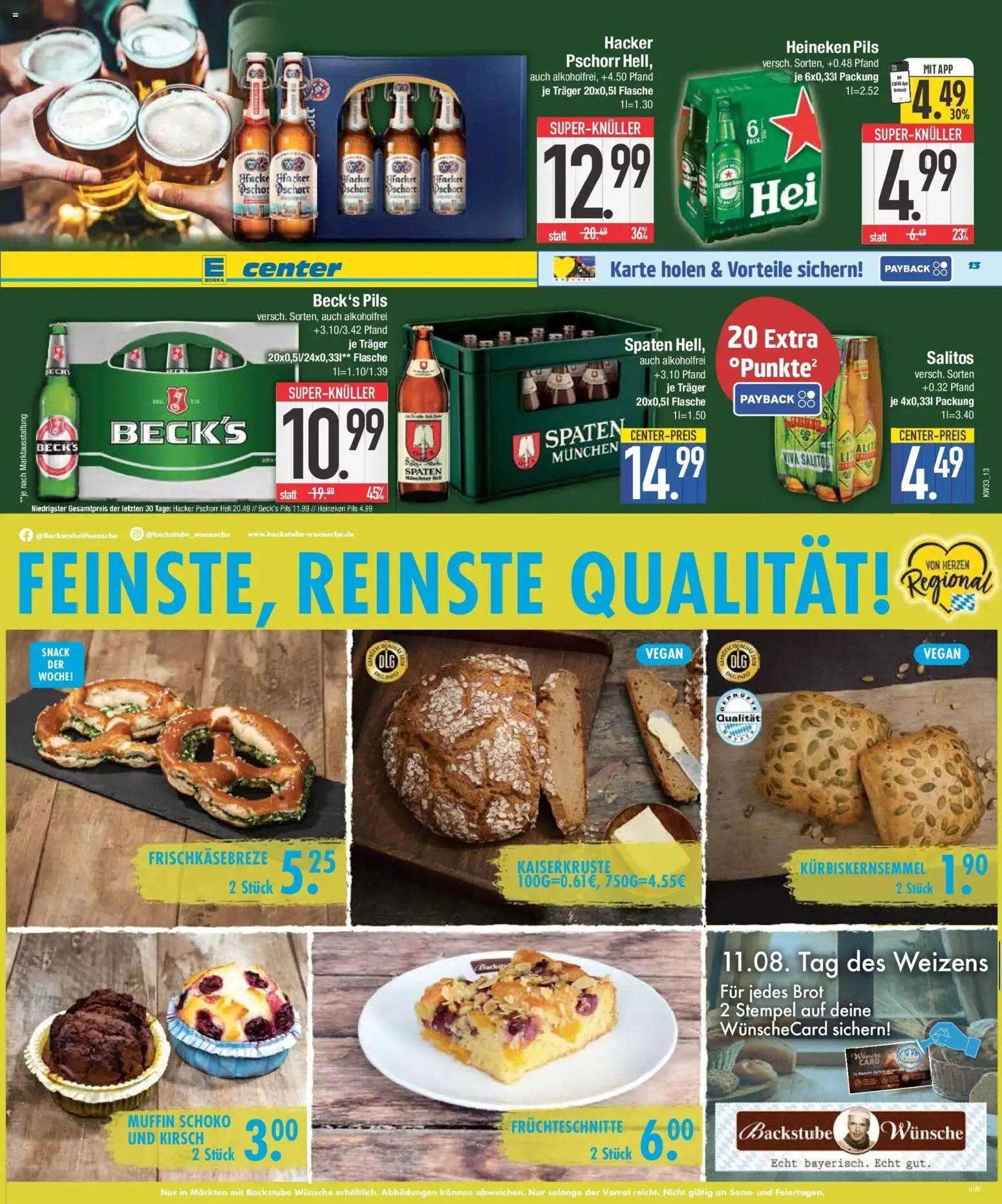 Edeka Prospekt Krumbach (ab 10.08.2026) » Angebote Online | Seite: 17 | Produkte: Pils, Heineken, Jacke, Brot