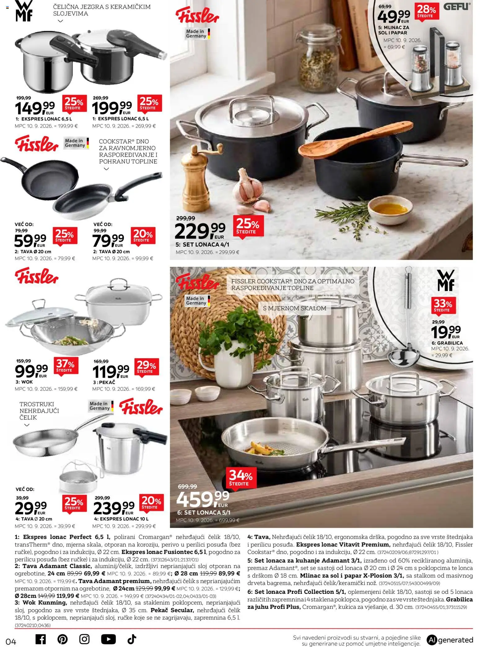 Lesnina katalog | vrijedi od 01.10.2026 | Stranica: 4 | Proizvodi: Pekac, Sol, Tava, Lonac