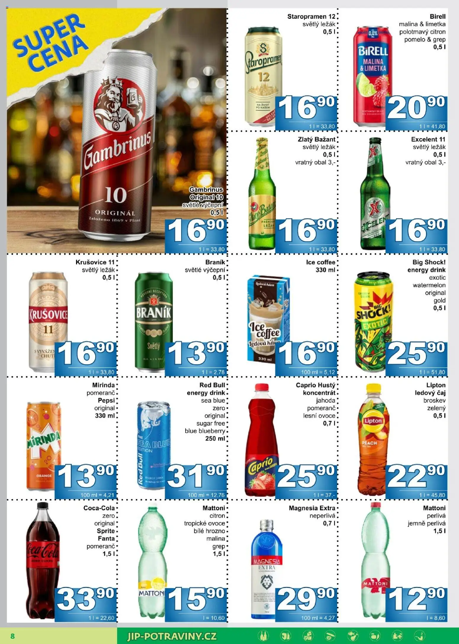 Jip leták od 26.08.2026 | Strana: 8 | Produkty: Ovoce, Tropické ovoce, Braník, Sprite