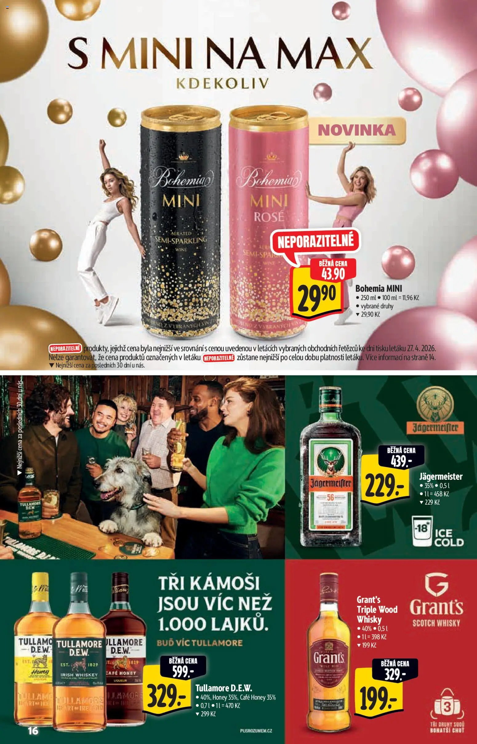 Albert katalog - Supermarket od 06.05.2026 | Strana: 16 | Produkty: Jägermeister, Whiskey, Whisky