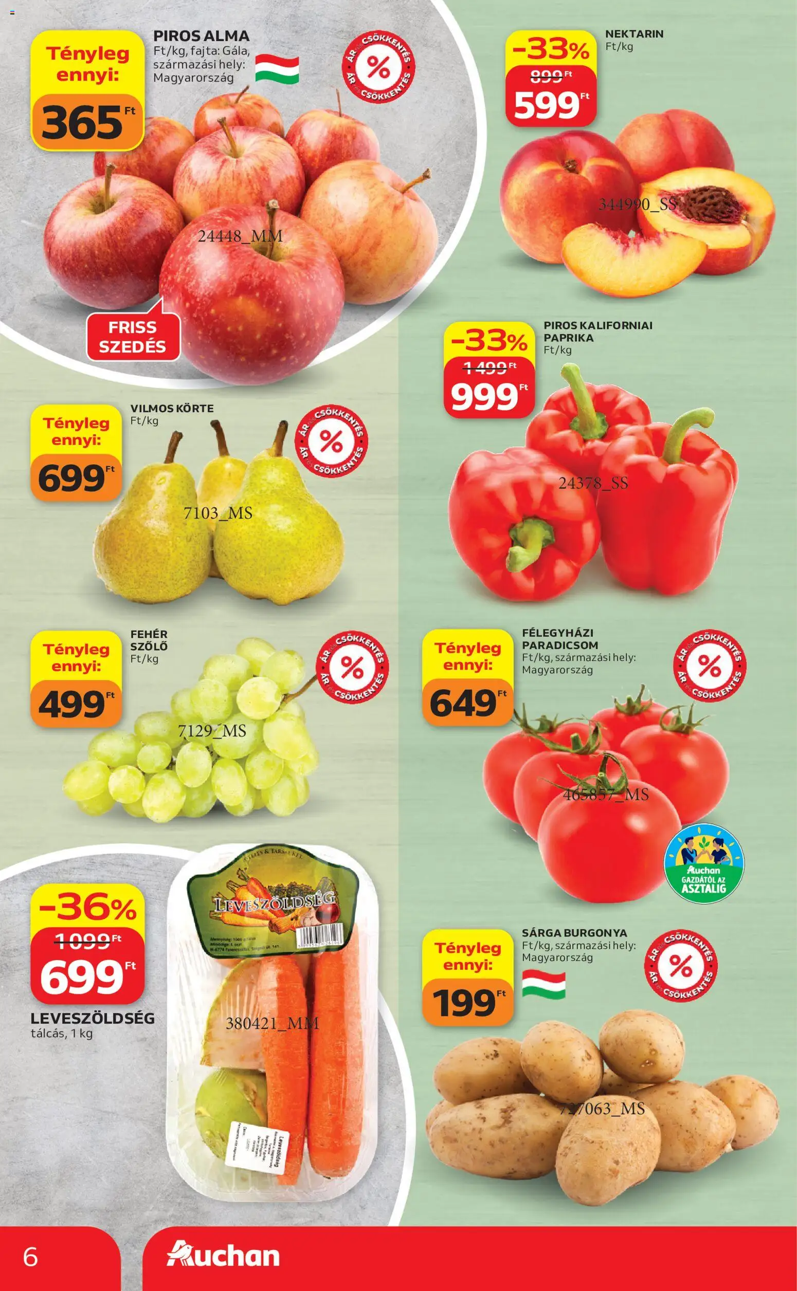 Auchan akciós ujság - amely érvényes a következő dátumtól: 2026.09.17. | Oldal: 6