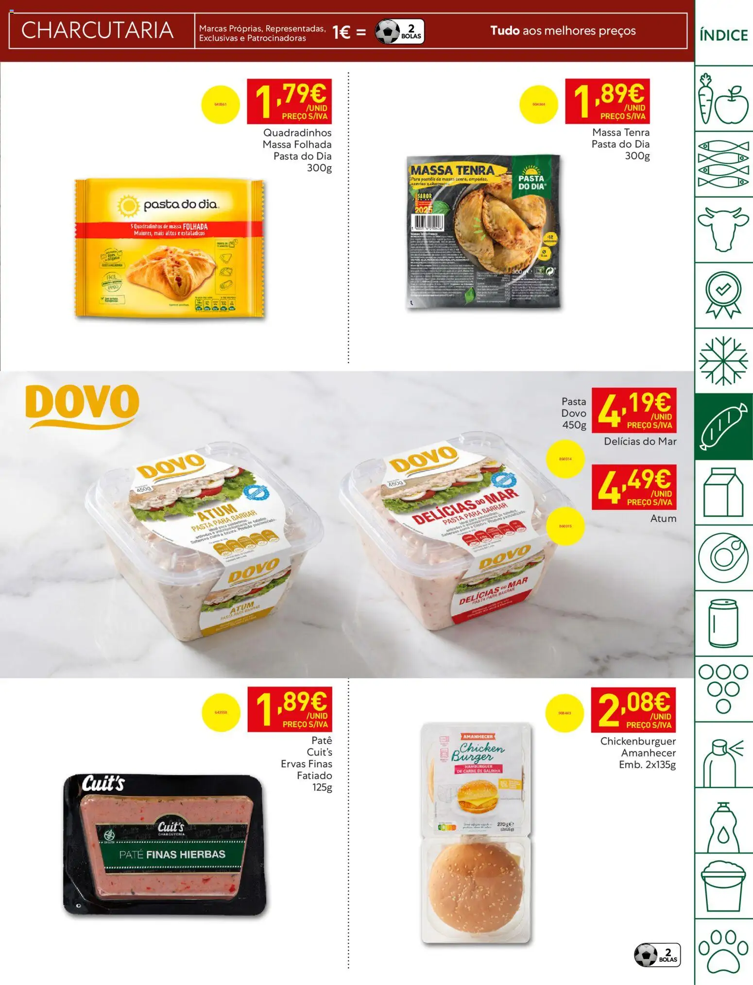 Recheio folheto │ válido de 05.05.2026 | Página: 15 | Produtos: Massa folhada, Atum, Hambúrguer, Massa
