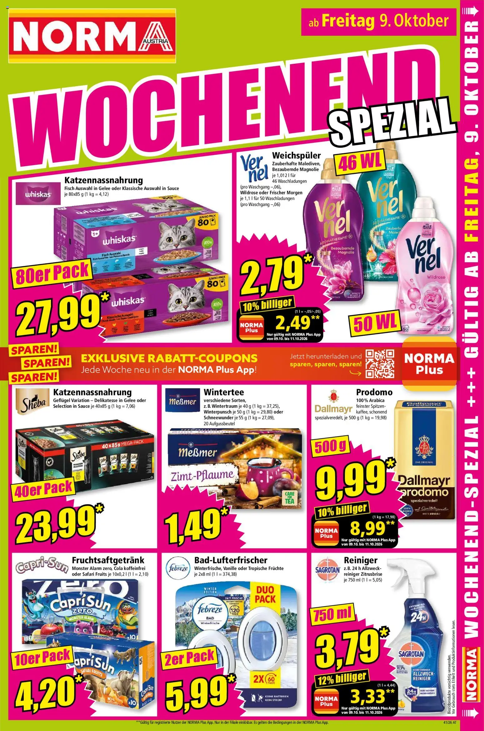 Norma Flugblatt gültig ab 05.10.2026 | Seite: 17 | Produkte: Vanille, Fisch, Weichspüler