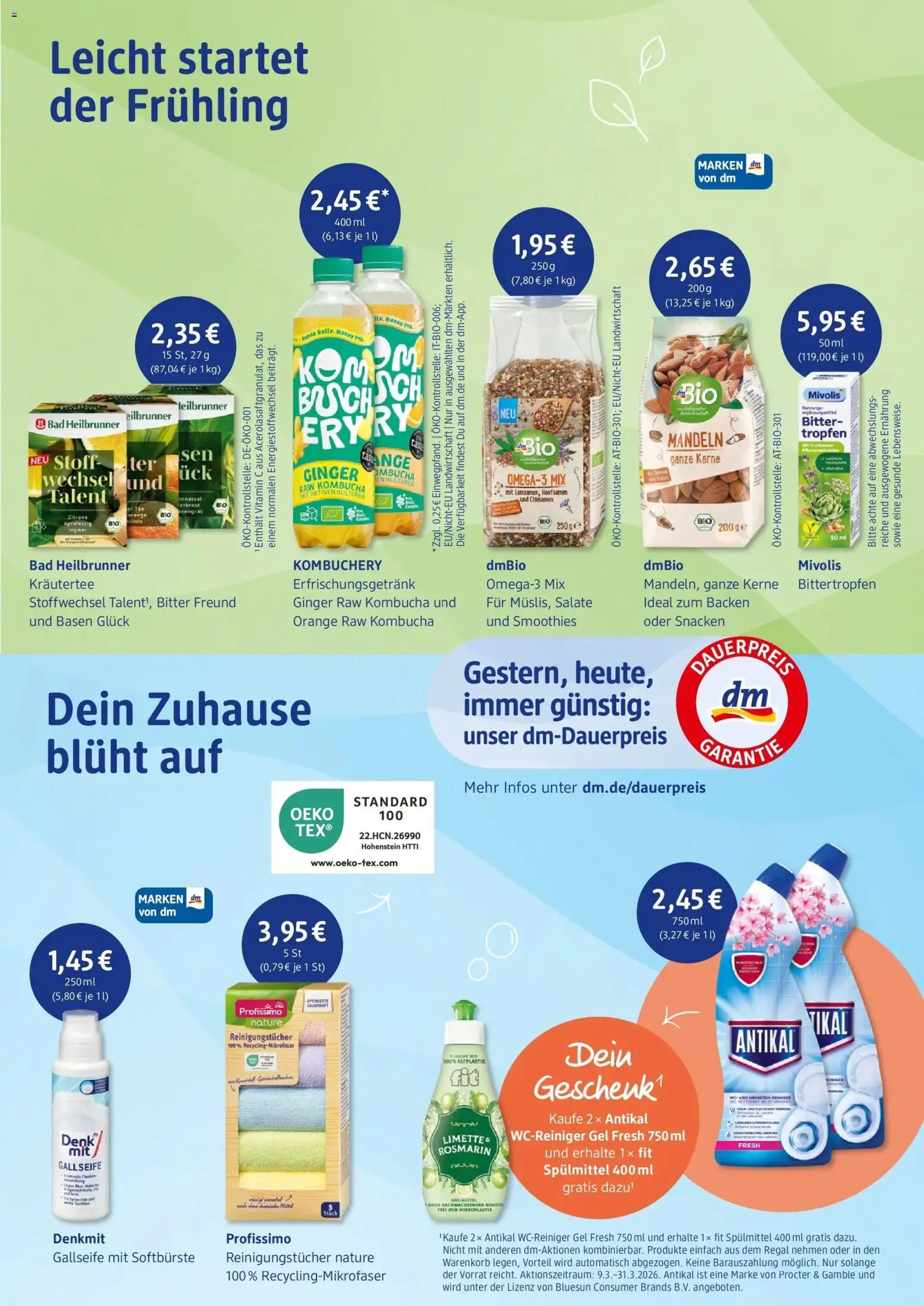 dm drogerie prospekt Wörrstadt – gültig ab 09.03.2026 | Seite: 5 | Produkte: Regal, Bad, Reinigungstücher, Zitrone