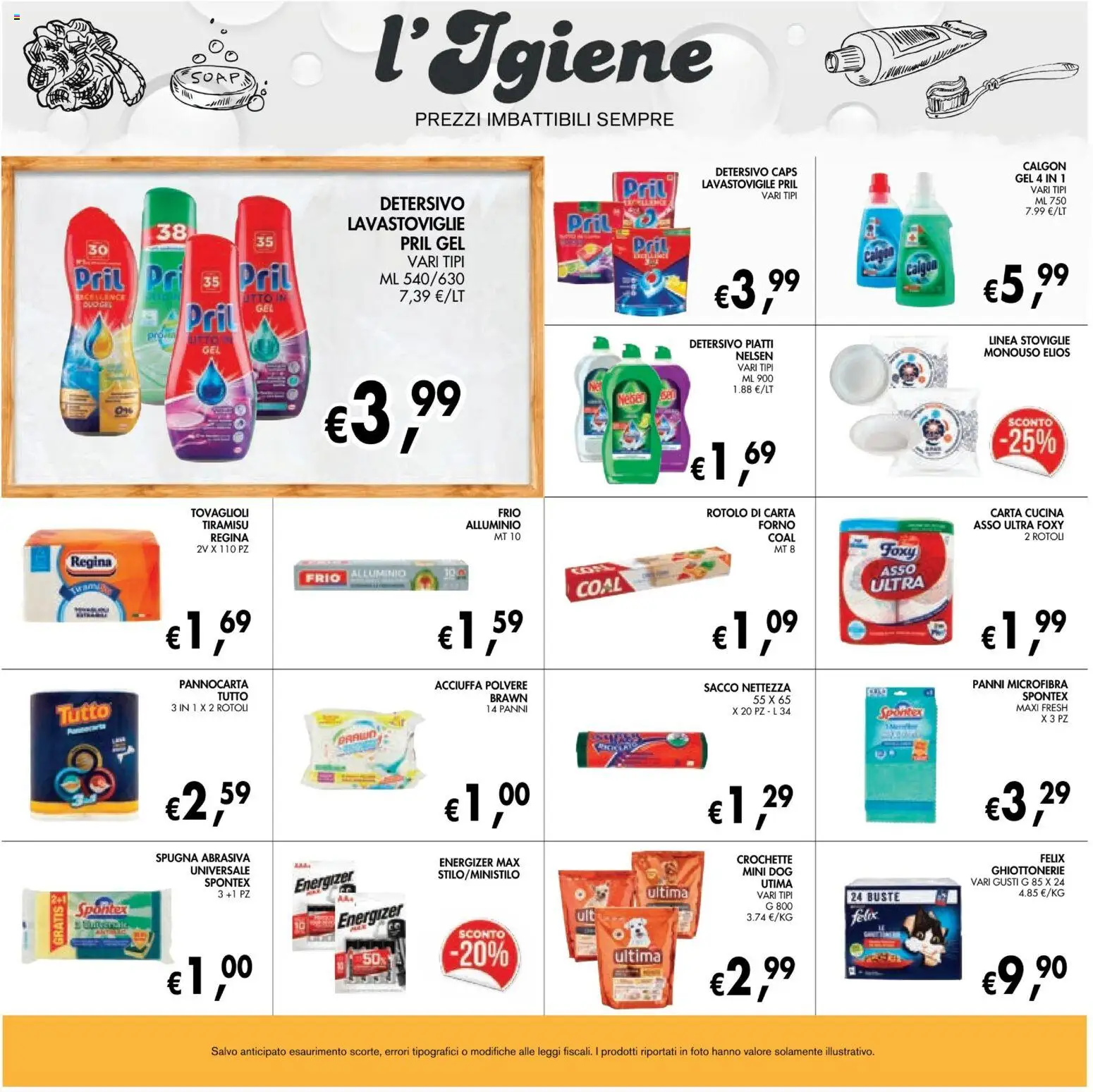 Volantino Coal del 28/08/2026 | Pagina: 23 | Prodotti: Piatti, Tiramisù, Forno, Panni
