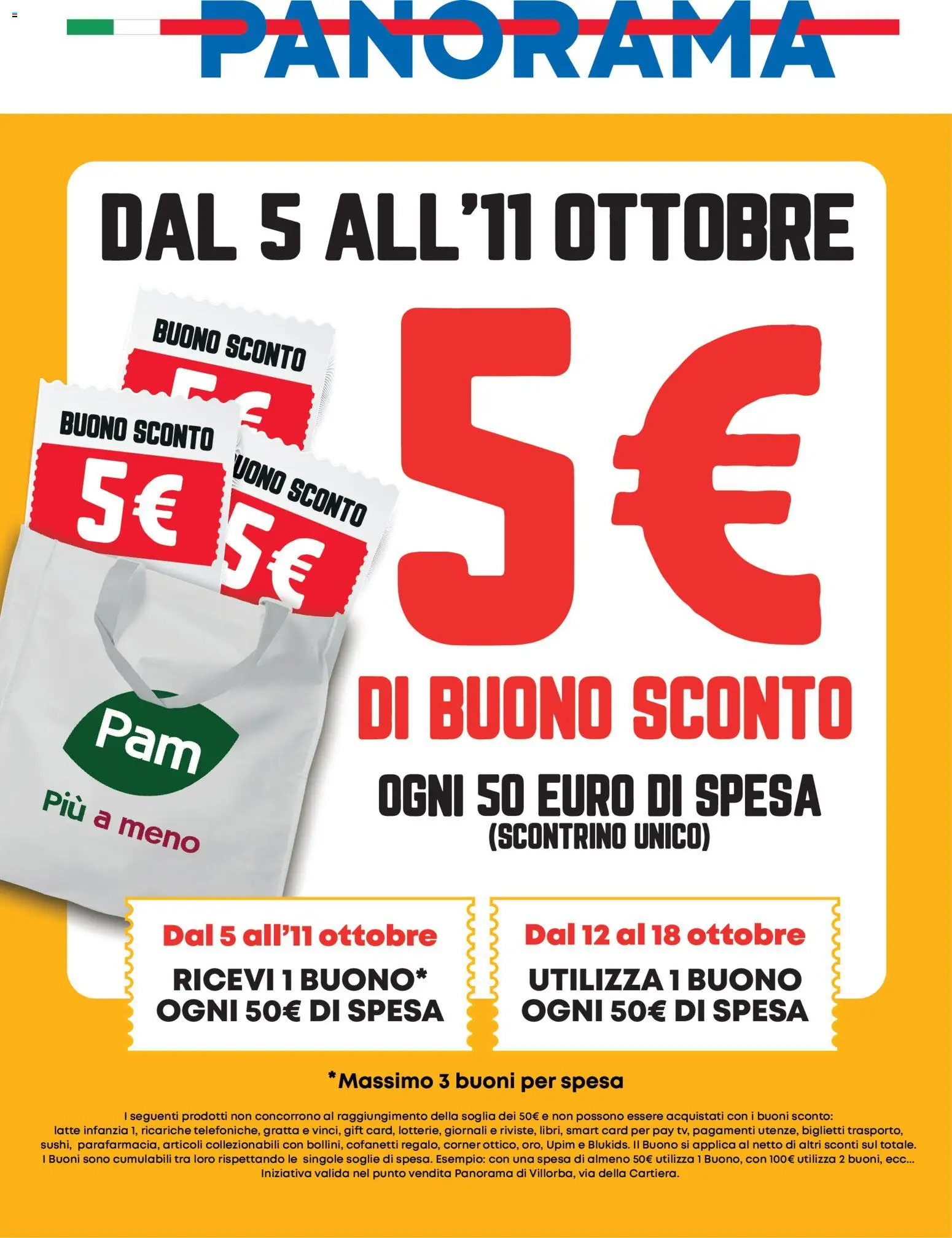 Volantino Panorama del 05/10/2026 | Pagina: 1 | Prodotti: Latte