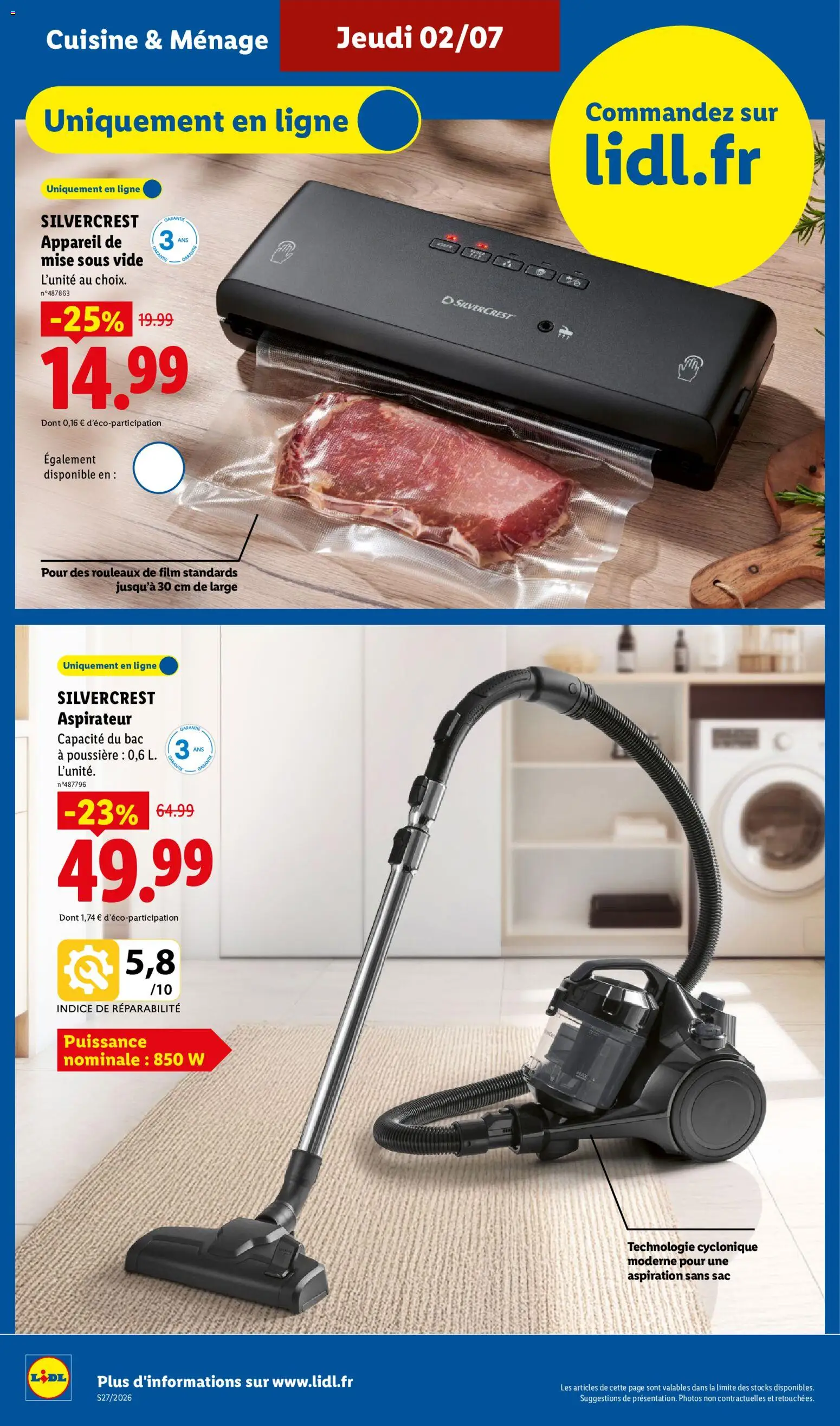 {H1} | Page: 10 | Produits: Sac, Aspirateur, Appareil de mise sous vide