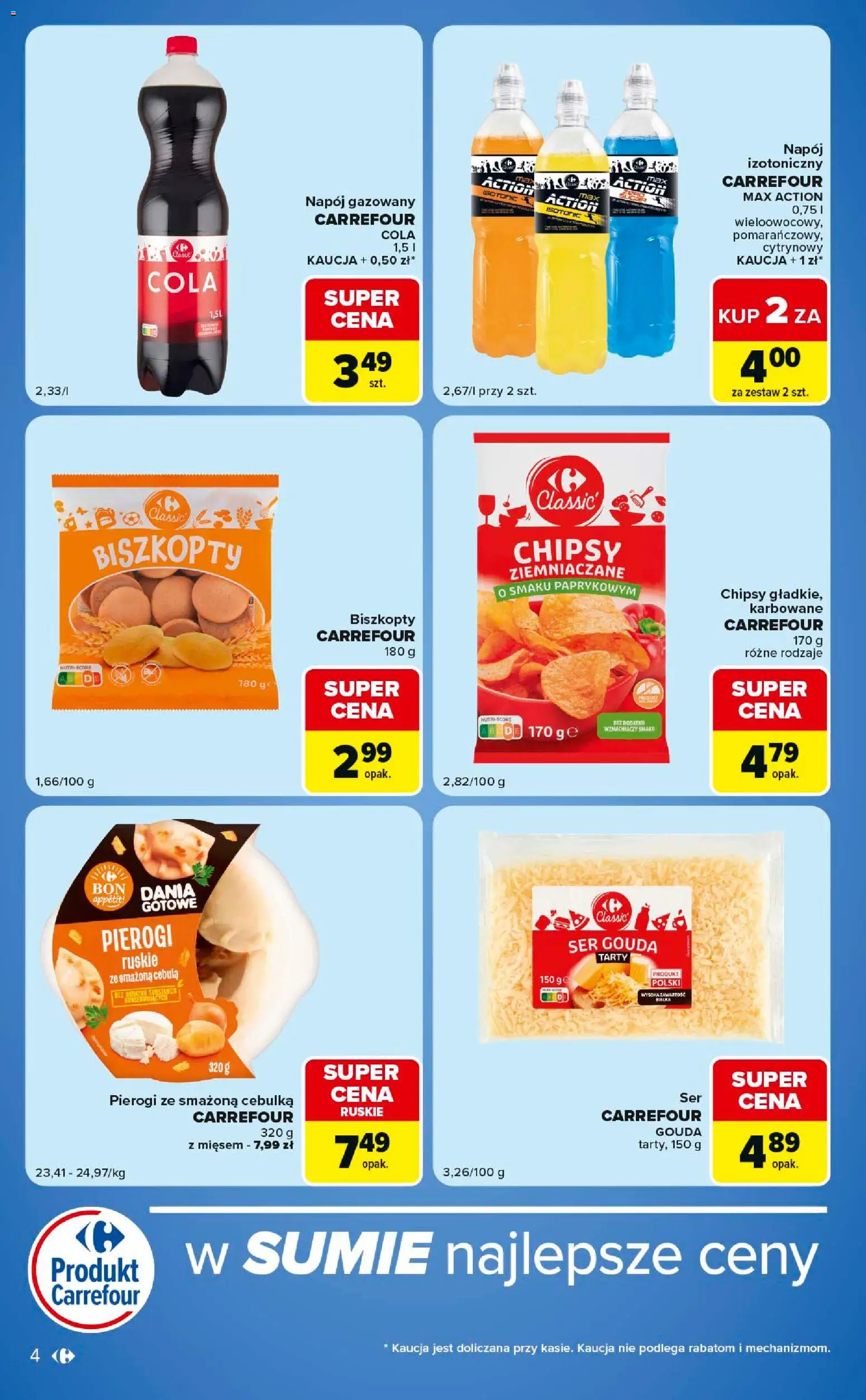 Carrefour gazetka - Express od 07.07.2026 | Strona: 4 | Produkty: Chipsy, Pierogi, Ser, Ser gouda