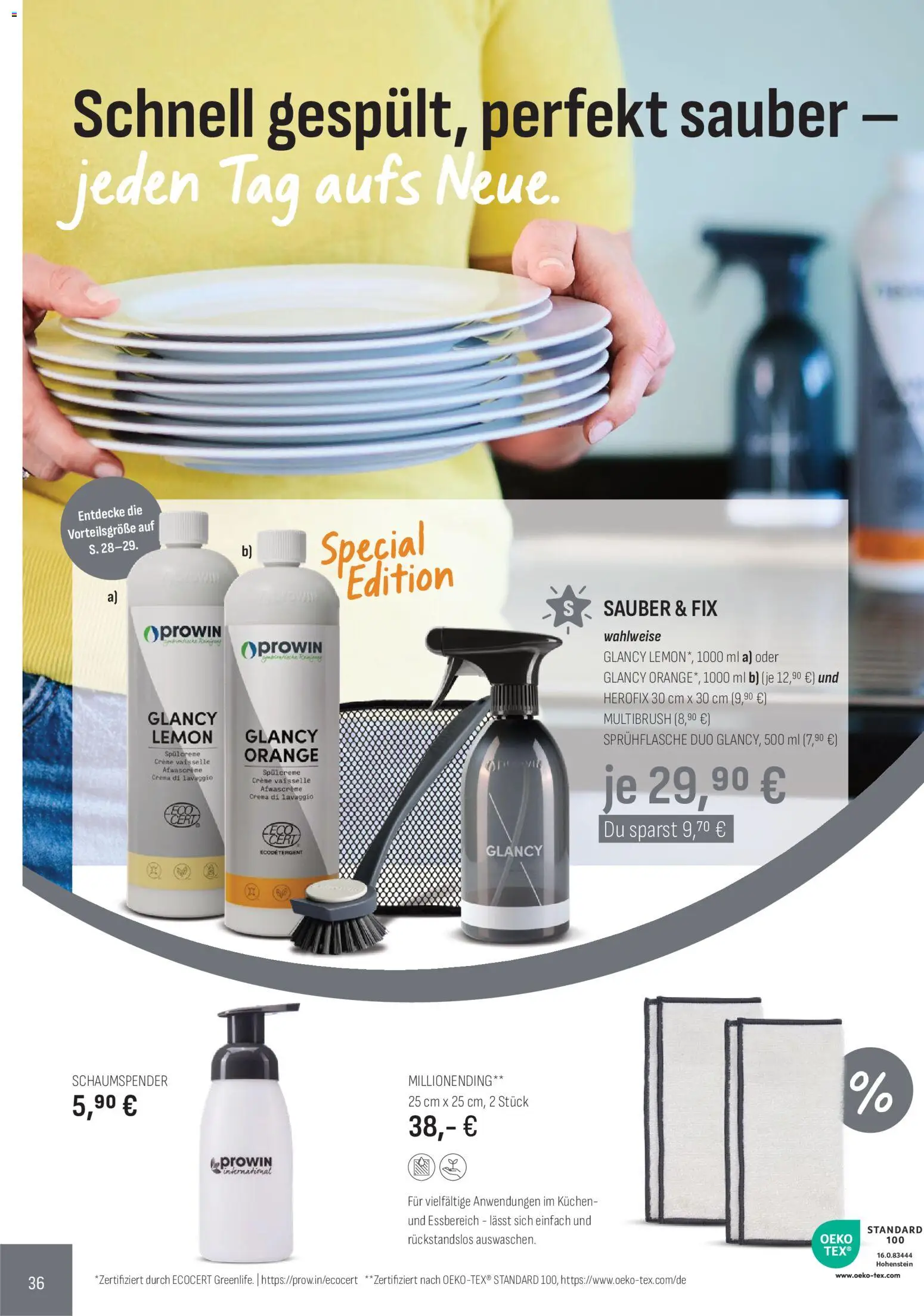 Katalog ProWin Juli / Dezember 2026 – gültig ab 01.07.2026 | Seite: 36 | Produkte: Creme, Kuchen