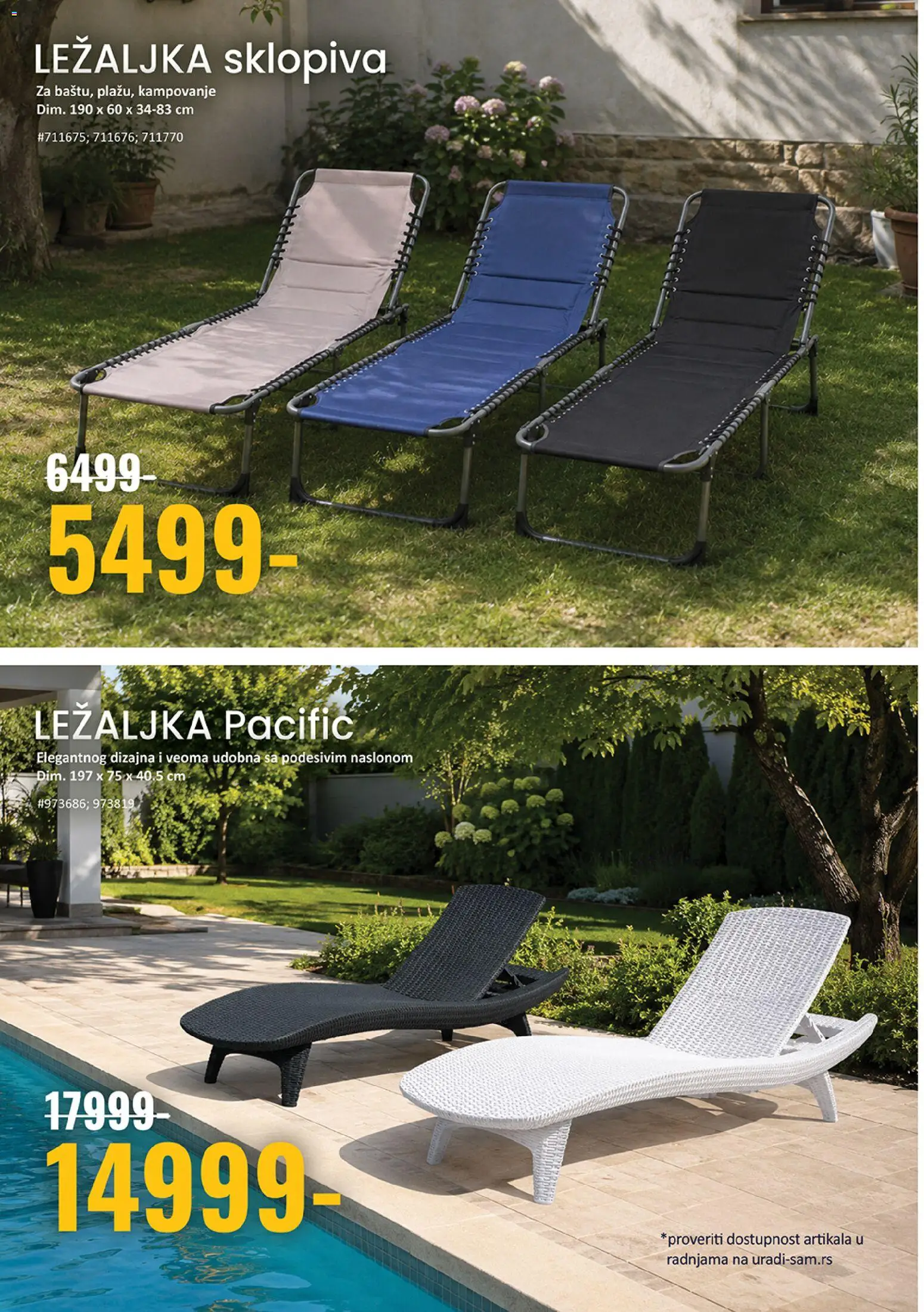 Uradi Sam katalog - važi od 11.06.2026 | Strana: 6 | Proizvode: Ležaljka