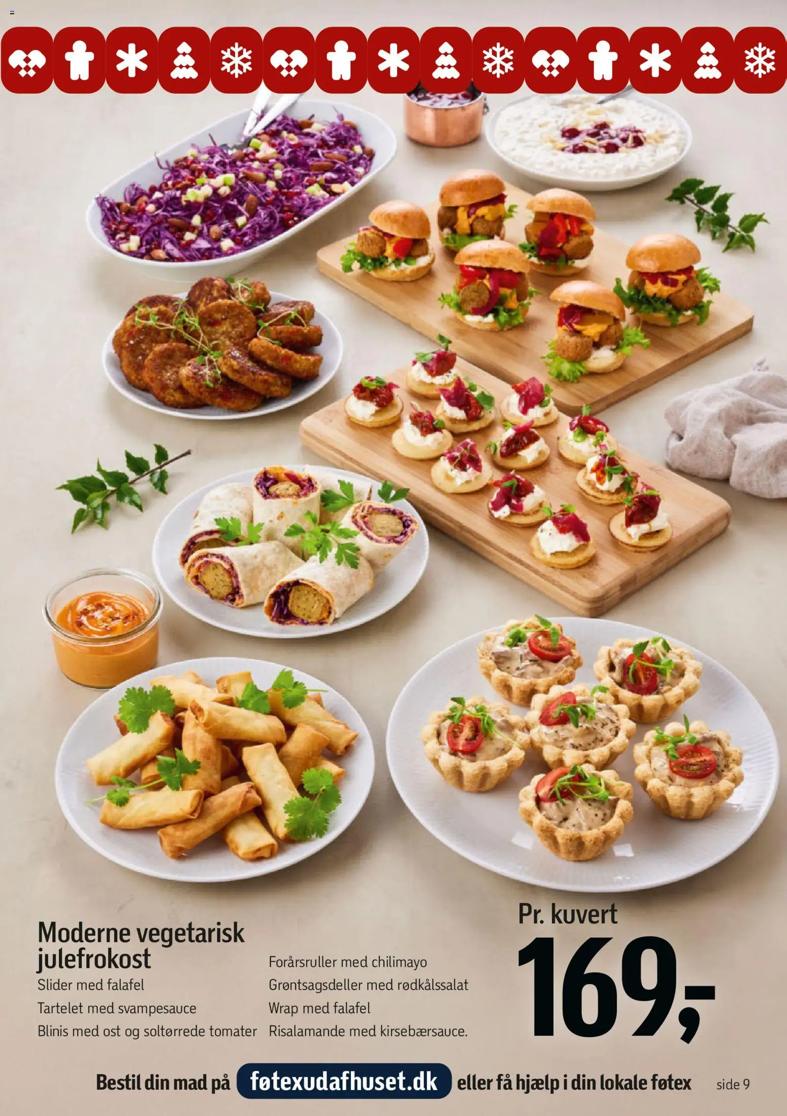 Føtex tilbudsavis – gyldig fra 15/09/2026 | Side: 9 | Produkter: Ost, Tomater, Risalamande, Falafel