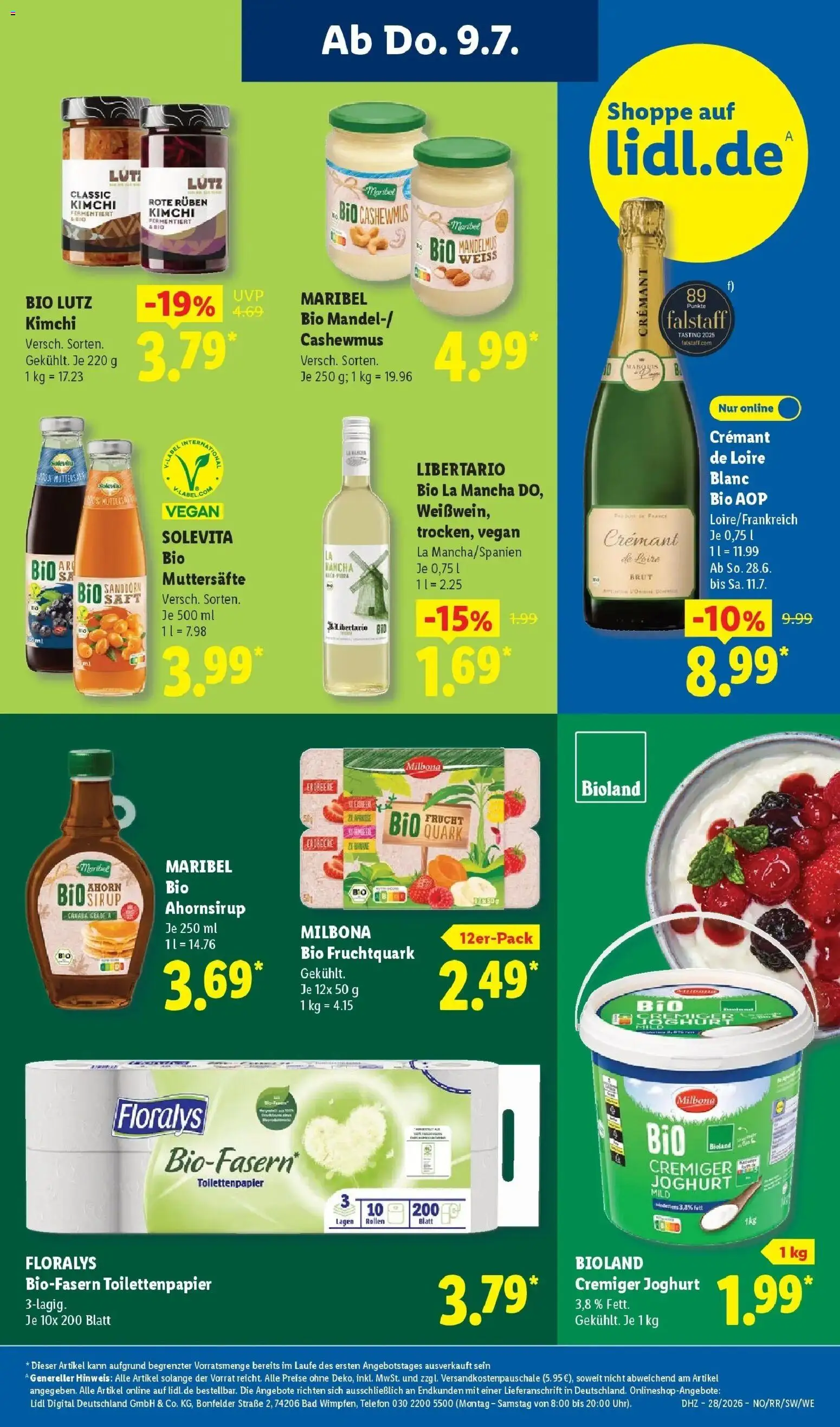 Lidl Prospekt Villingen-schwenningen – gültig ab 06.07.2026 | Seite: 51 | Produkte: Quark, Butter, Joghurt, Bad