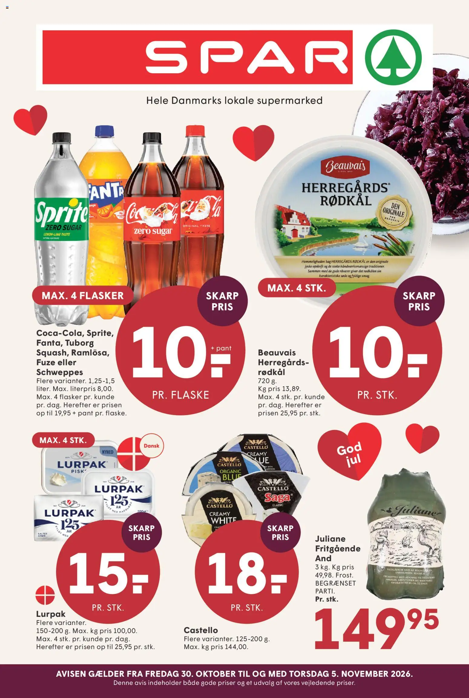 Spar tilbudsavis – gyldig fra 30/10/2026 | Side: 1