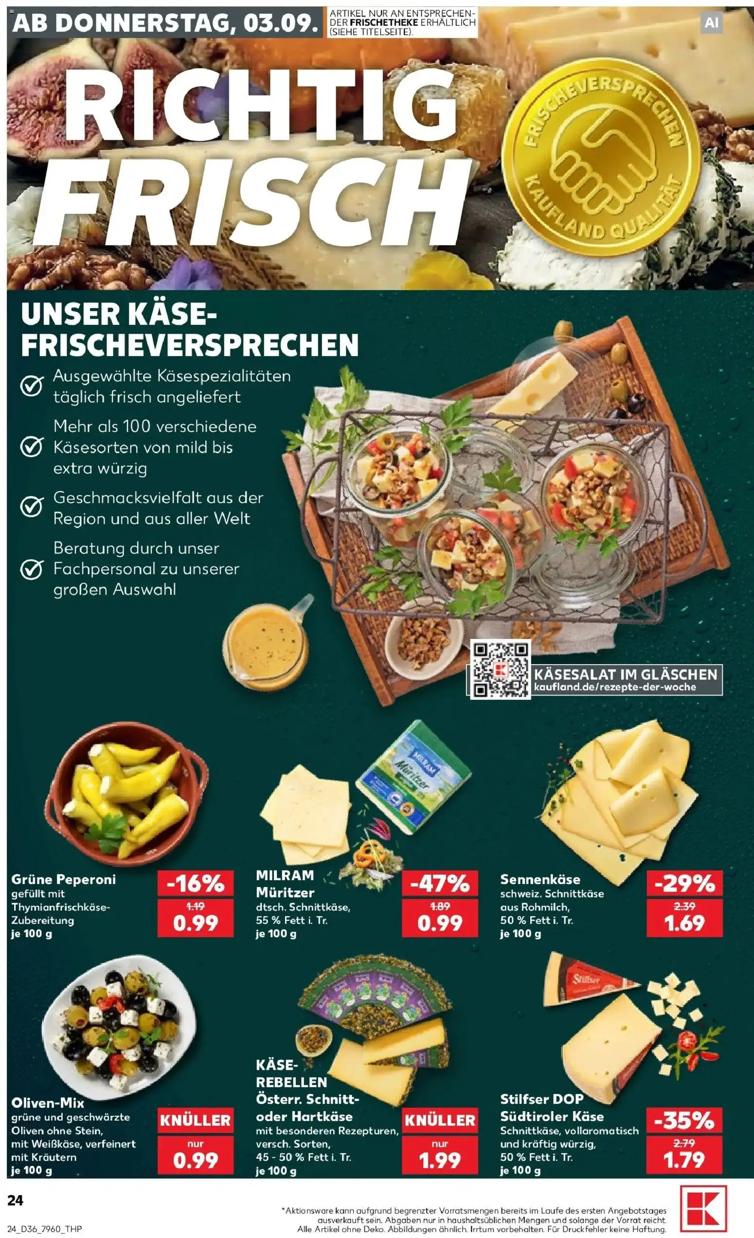 Prospekt Kaufland ab 31.08.2026 » Angebote Online zum Blättern | Seite: 33 | Produkte: Käse, Milram