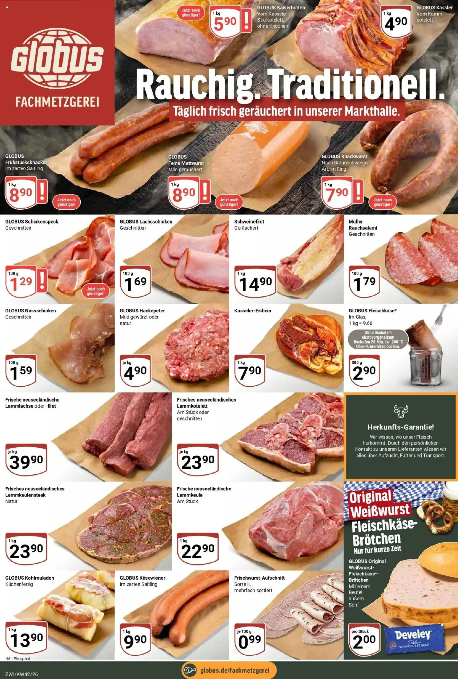 Globus Prospekt Zwickau (ab 12.10.2026) » Angebote online | Seite: 9 | Produkte: Lammkeule, Schweinefilet, Backofen, Fleisch
