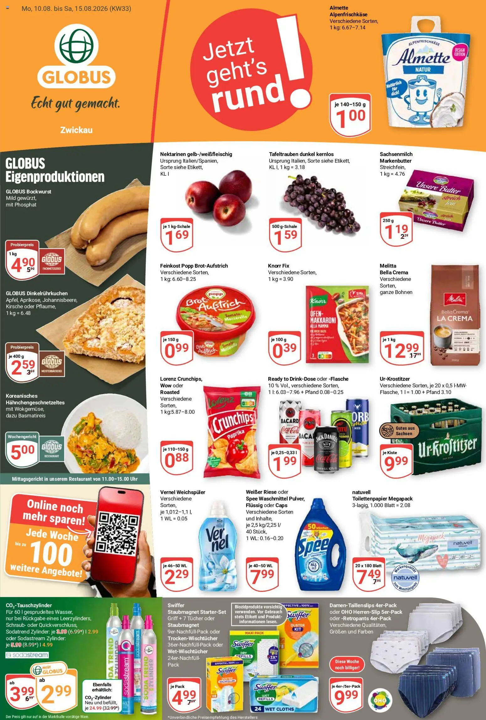 Globus Prospekt Zwickau – gültig ab 10.08.2026 | Seite: 7 | Produkte: Ofen, Knorr, Spee, Vernel