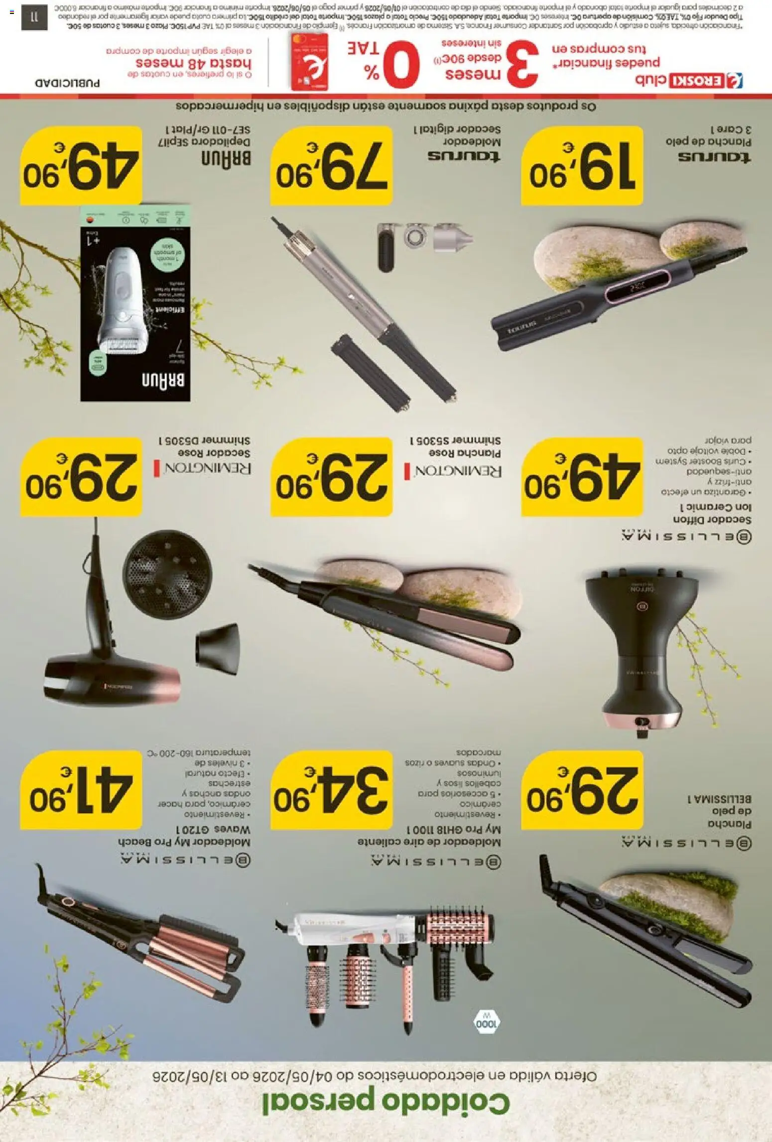 Eroski Quieres ahorrar conmigo │ válido desde el 30.04.2026 | Página: 54 | Productos: Plancha, Depiladora, Plancha de pelo