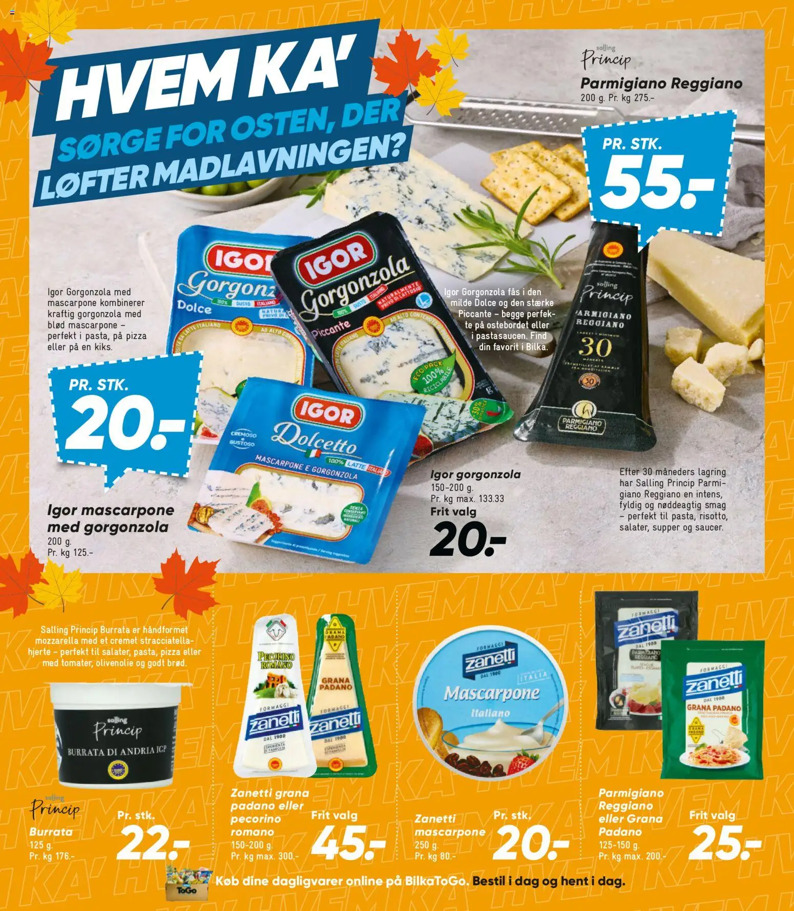 Bilka tilbudsavis – gyldig fra 23/10/2026 | Side: 14 | Produkter: Pizza, Mozzarella, Burrata, Parmigiano Reggiano
