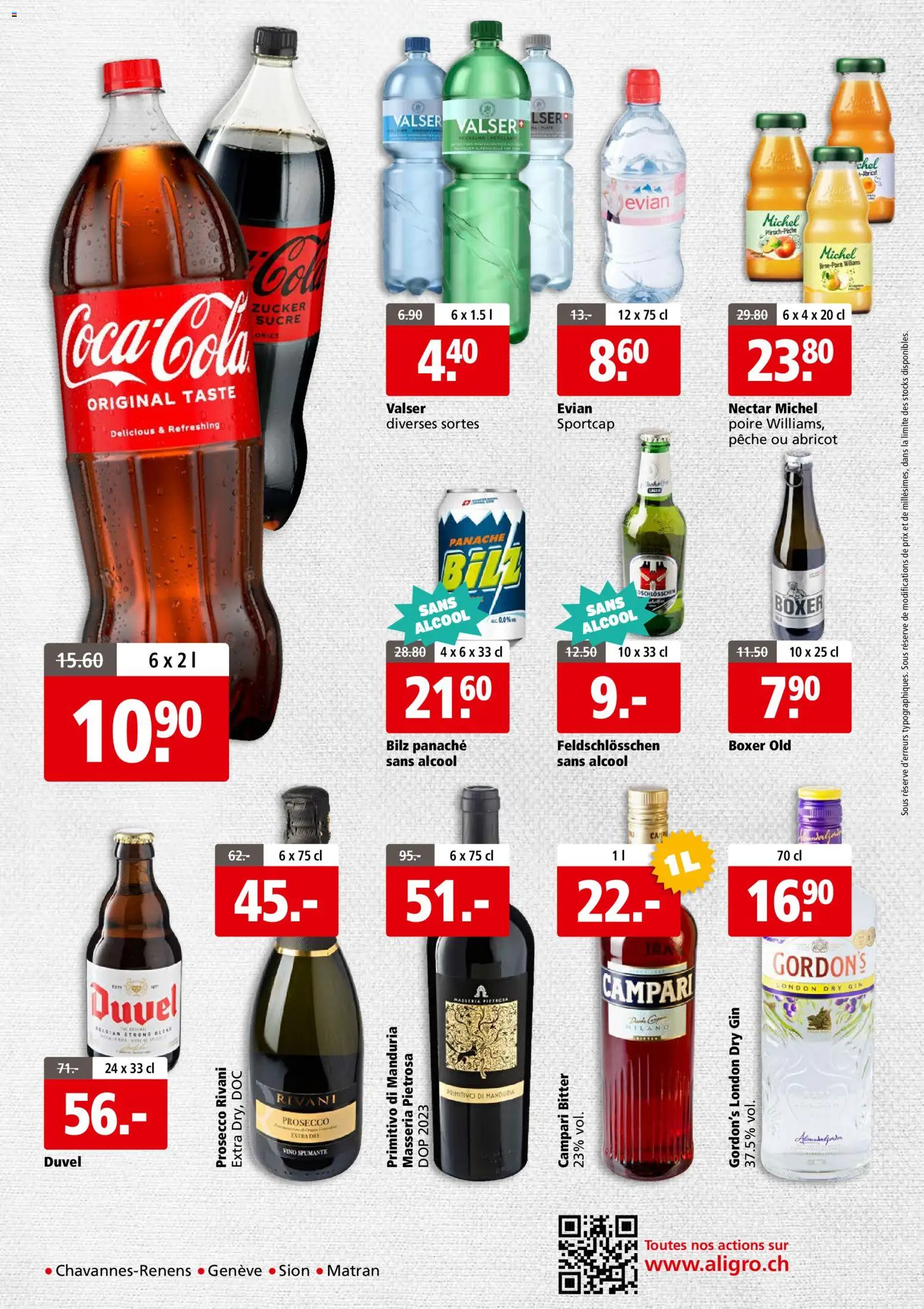 Aligro aktionen Business Chavannes, Matran, Genève, Sion – gültig ab 18.05.2026 | Seite: 4 | Produkte: Boxer, Gin, Zucker