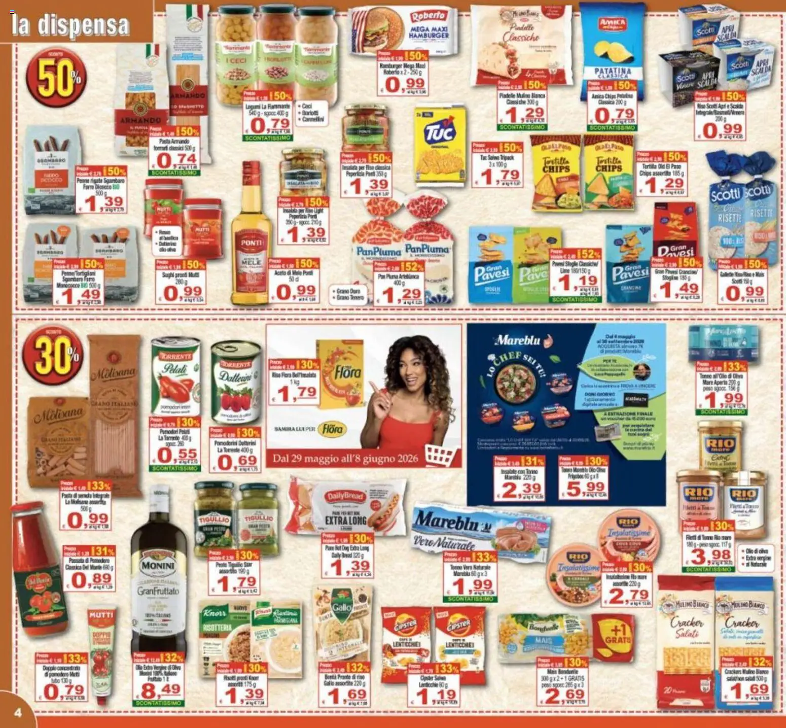 Volantino CTS del 29.05.2026 | Pagina: 4 | Prodotti: Riso, Pomodori, Pasta, Mutti