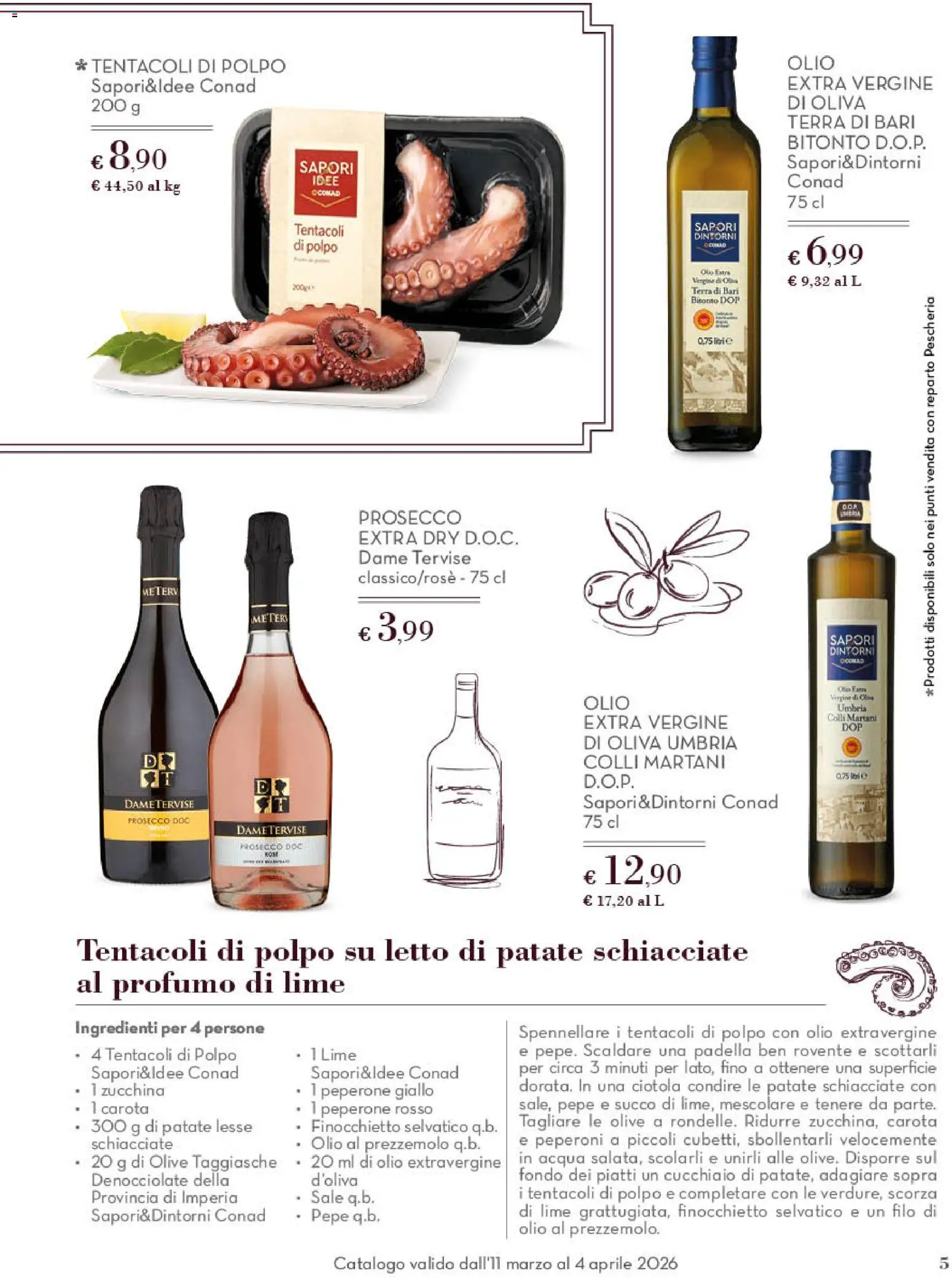 Volantino Conad del 11.03.2026 | Pagina: 5 | Prodotti: Peperoni, Acqua, Ciotola, Terra