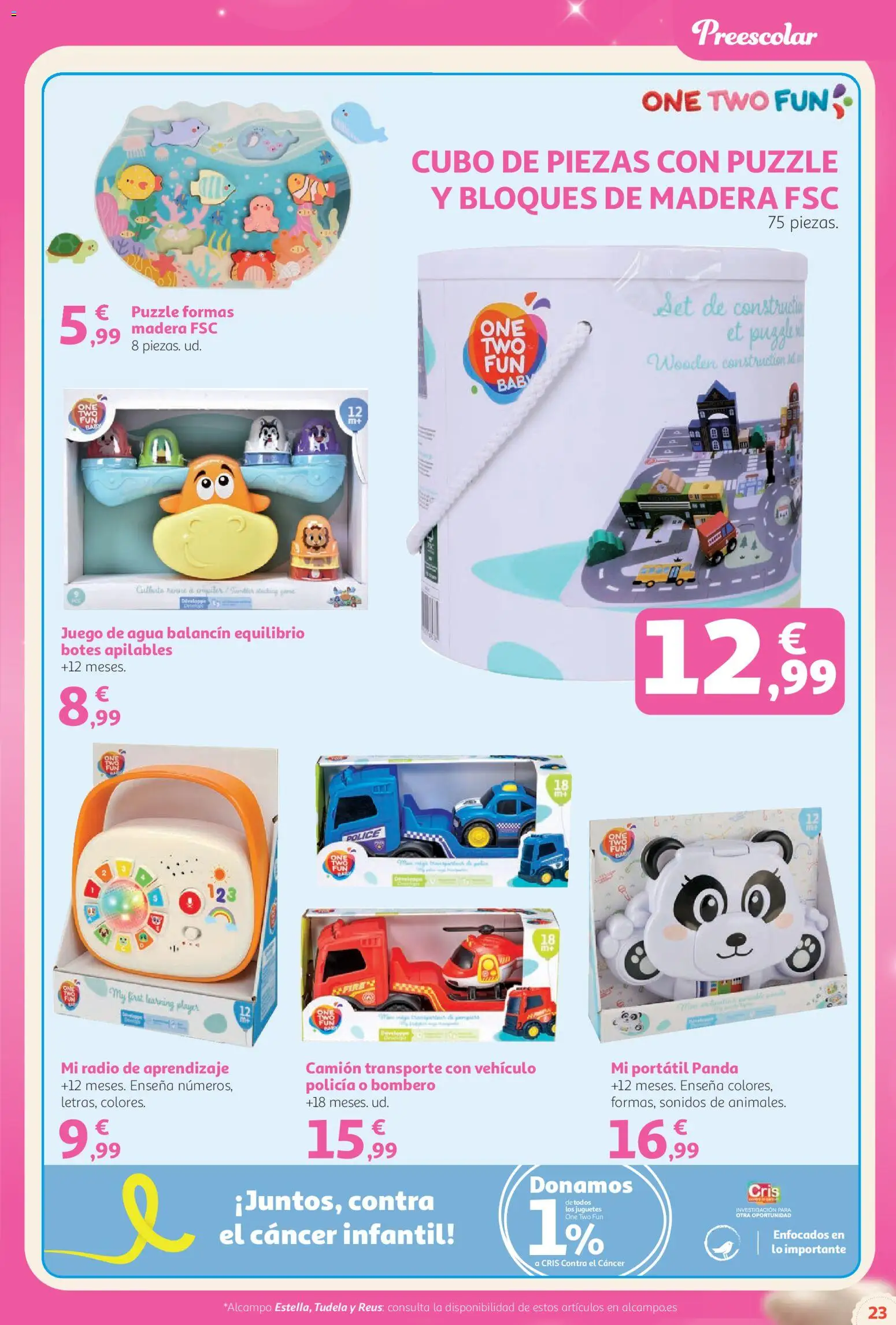 Alcampo Catálogo Juguetes Superstore │ válido desde el 03/11/2026 | Página: 23 | Productos: Portátil, Juguetes, Radio, Agua