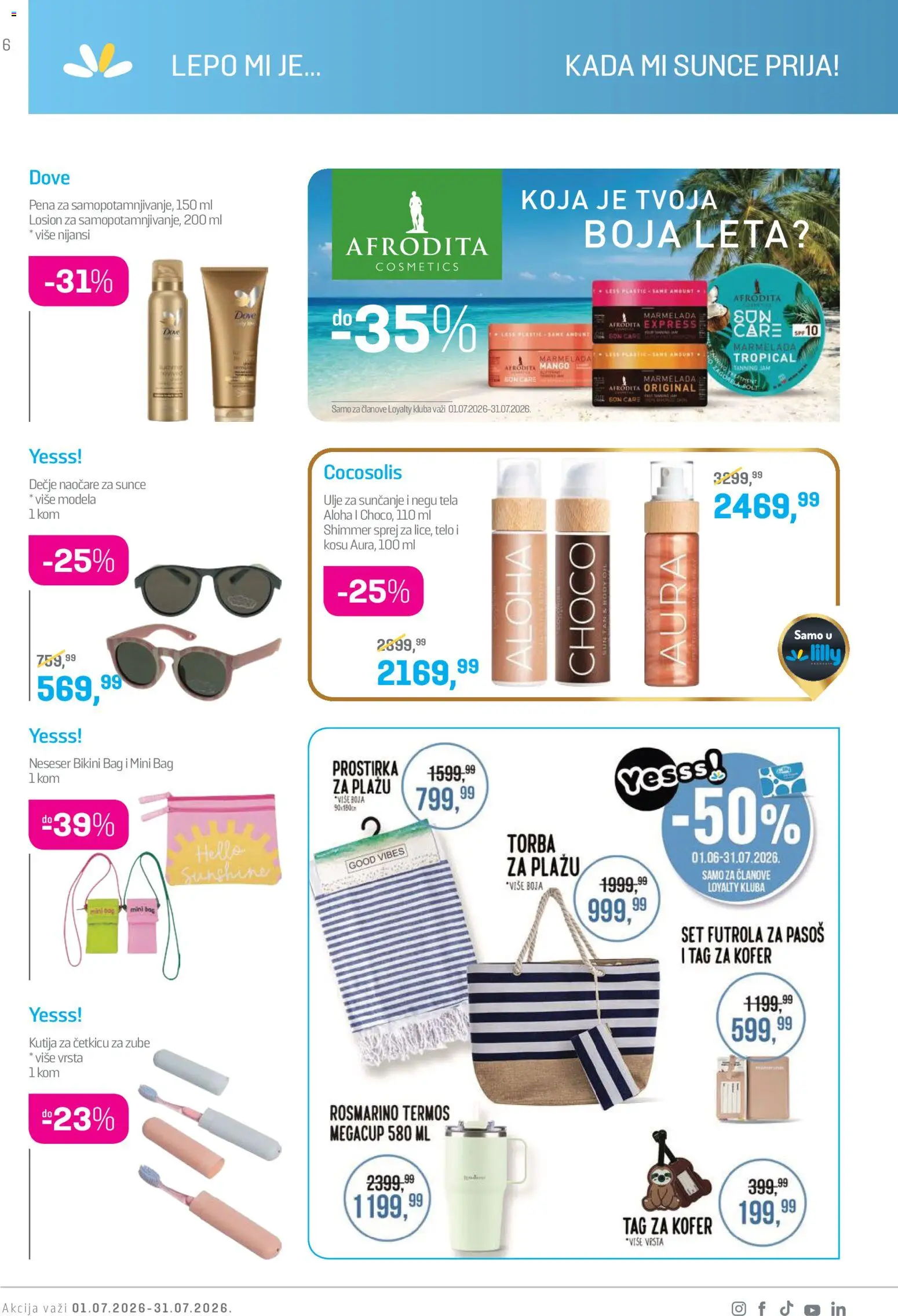 Lilly drogerie katalog - važi od 01.07.2026 | Strana: 6 | Proizvode: Naočare, Mango, Kutija, Futrola