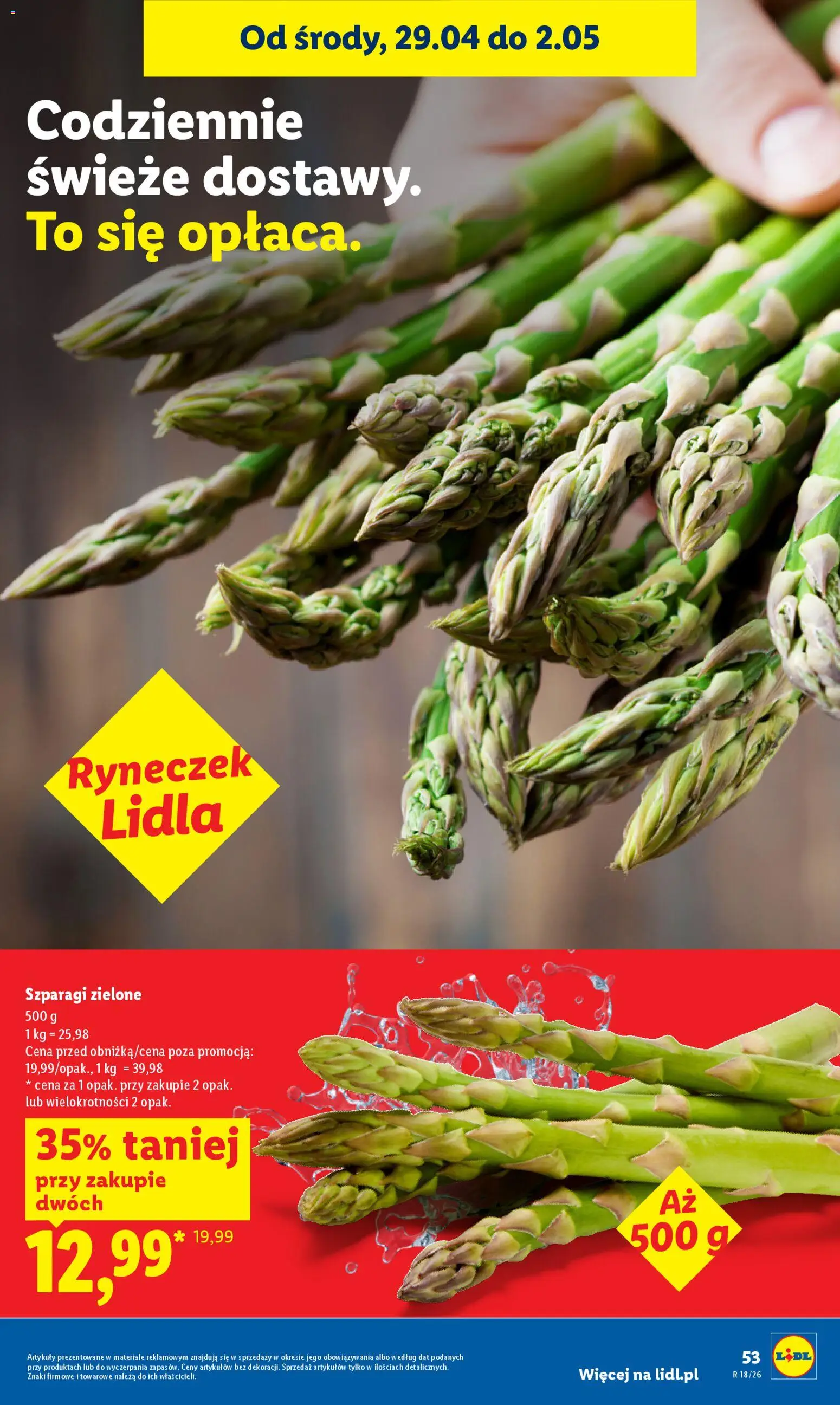 Lidl gazetka od 29.04.2026 | Strona: 53 | Produkty: Szparagi
