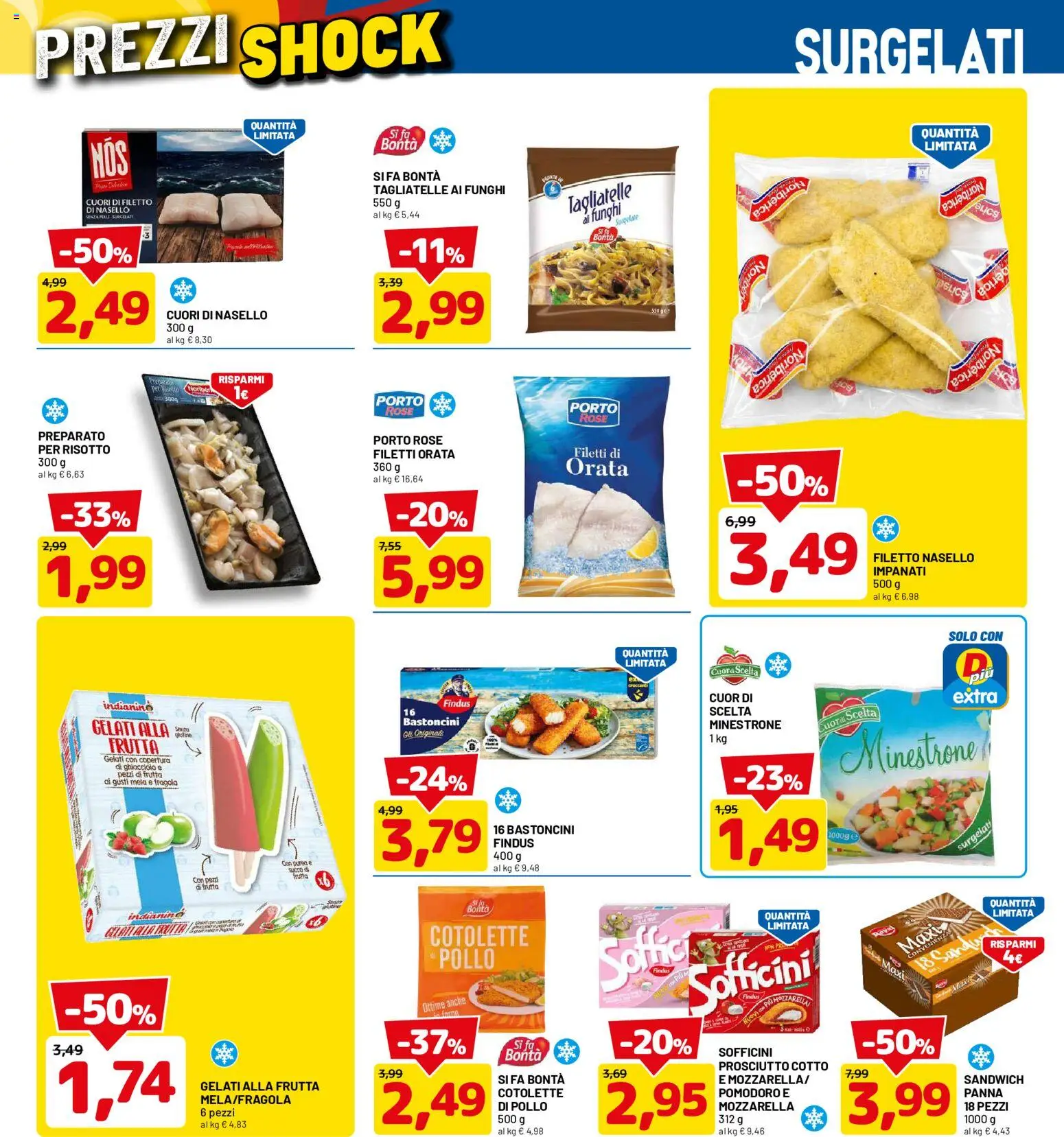 Volantino D Più del 14/09/2026 | Pagina: 7 | Prodotti: Filetto, Frutta, Mozzarella, Nasello