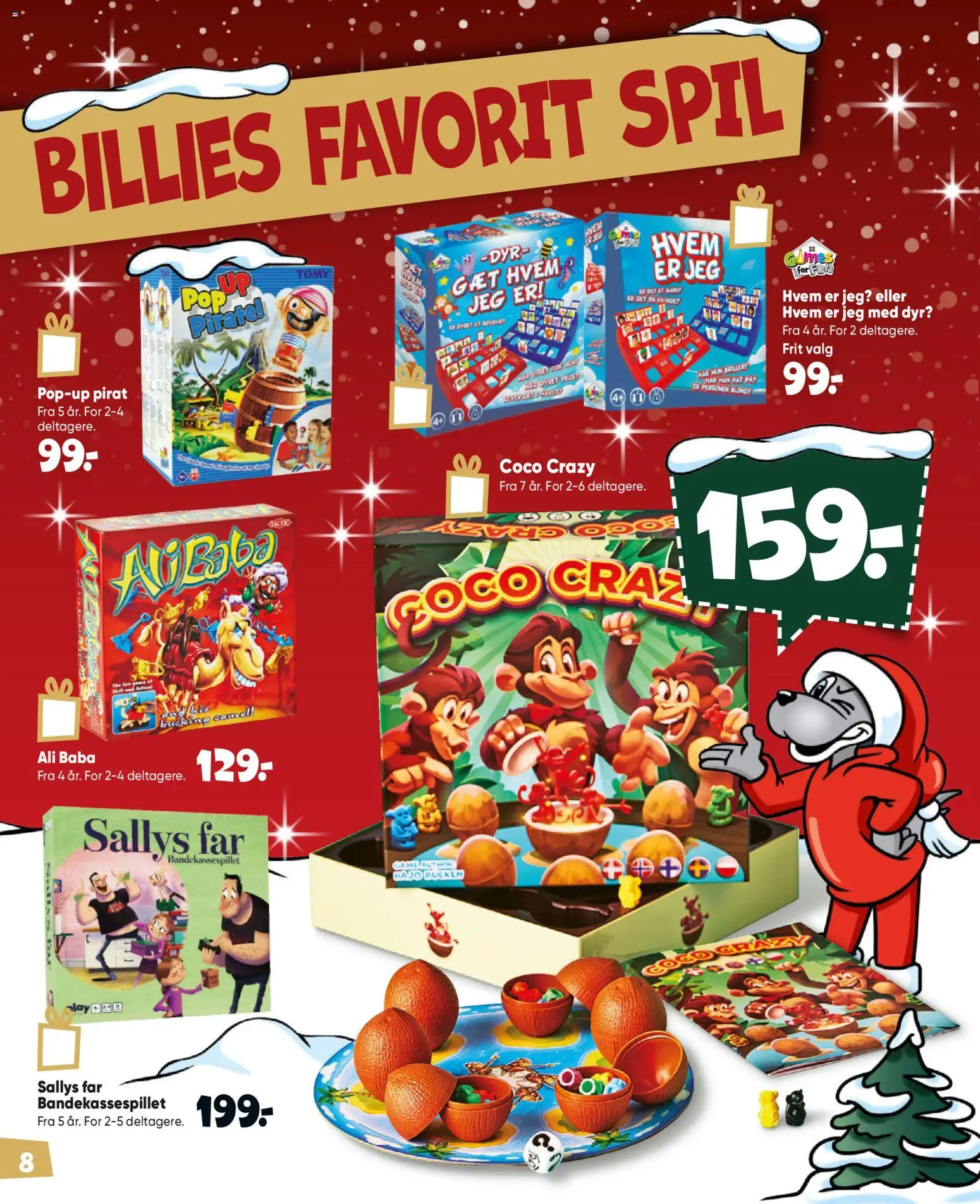 Bilka tilbudsavis – gyldig fra 09/10/2026 | Side: 8 | Produkter: Hat, Briller, Spil