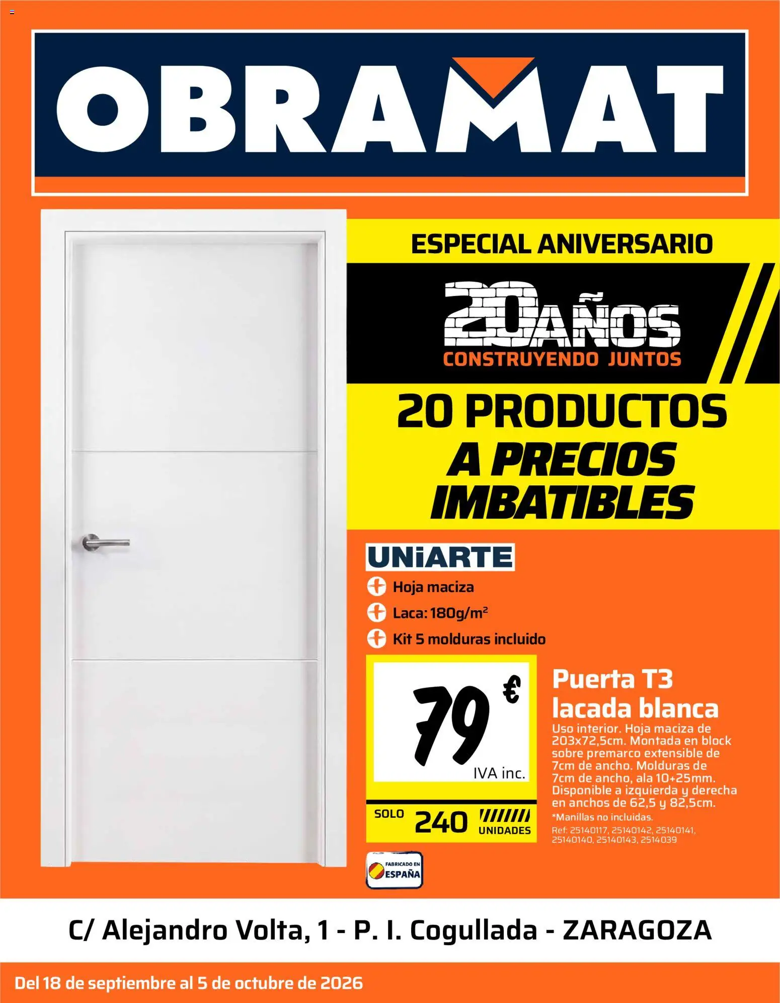 Obramat - Zaragoza │ válido desde el 18/09/2026 | Página: 1