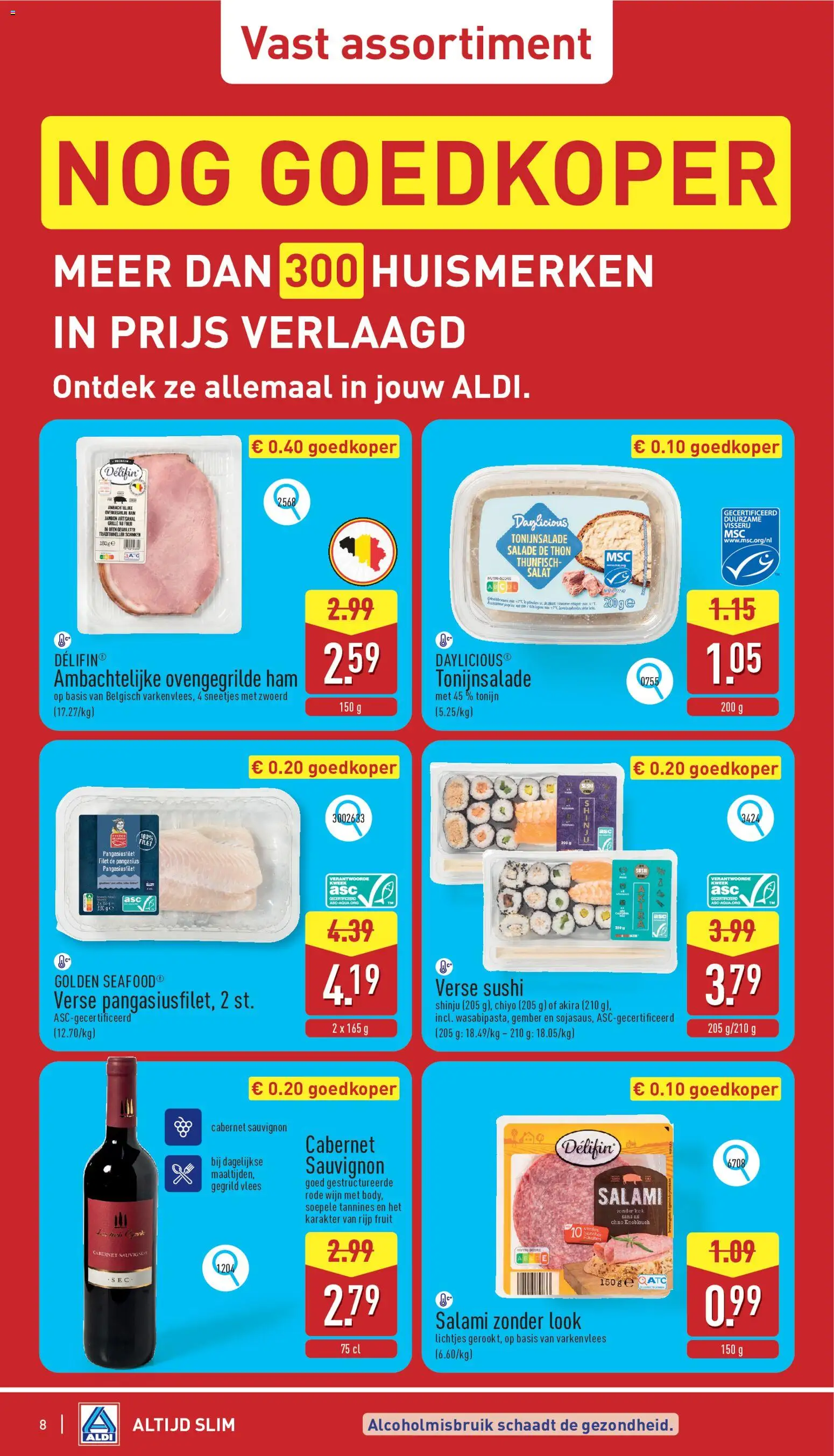 {H1} | Pagina: 8 | Producten: Sós kalács, Salade, Gember, Salami