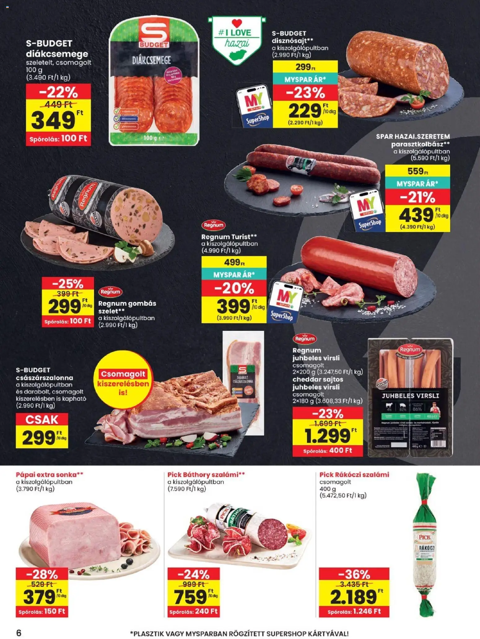 Spar akciós ujság - amely érvényes a következő dátumtól: 2026.08.27. | Oldal: 6