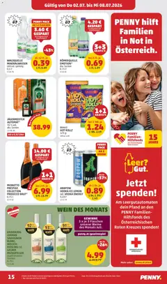 Penny Markt Flugblatt ab 02.07.2026 gültig | Seite: 15 | Produkte: Wein