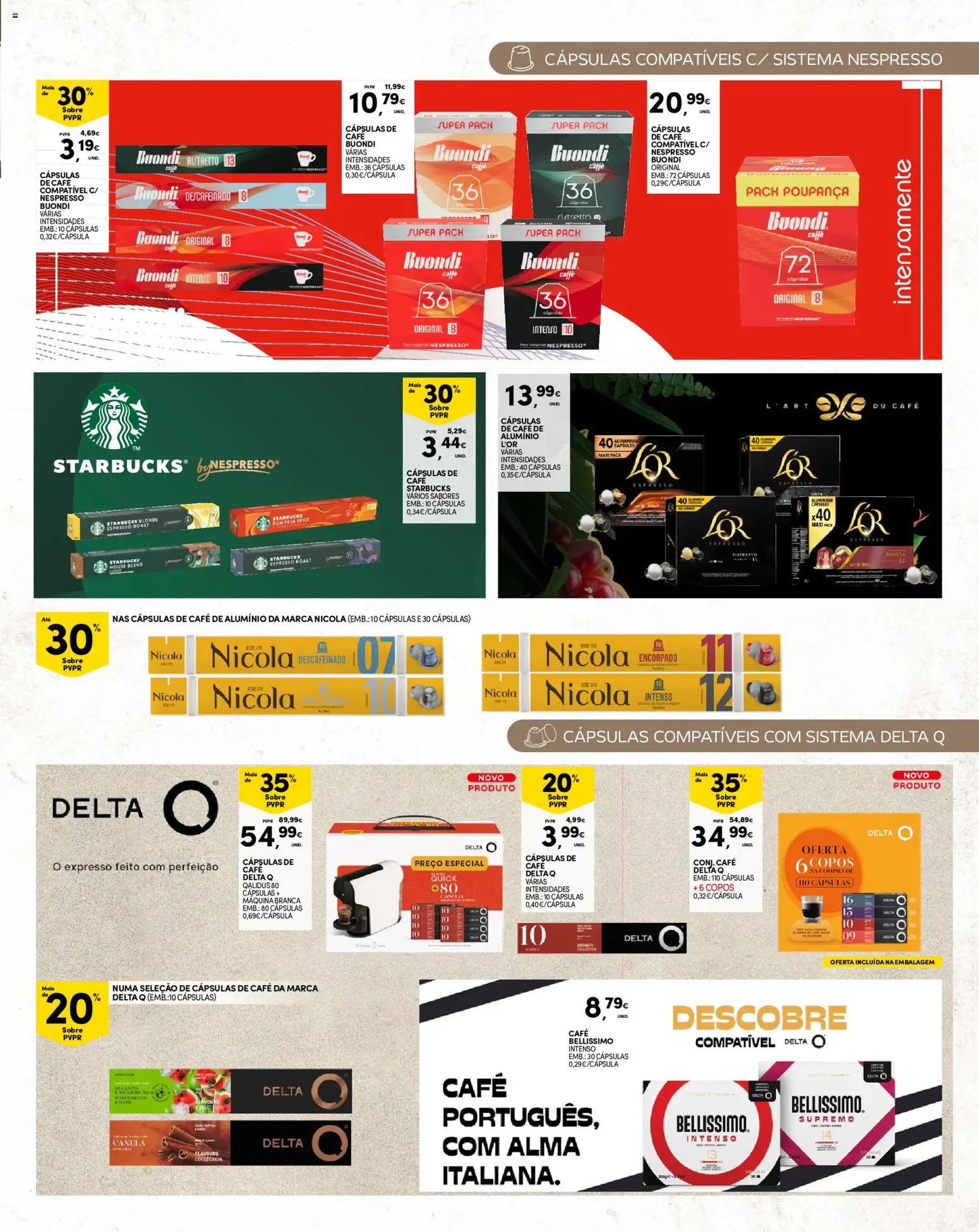 Continente folheto Madeira │ válido de 20/10/2026 | Página: 23 | Produtos: Copos, Delta q, Nespresso, Café
