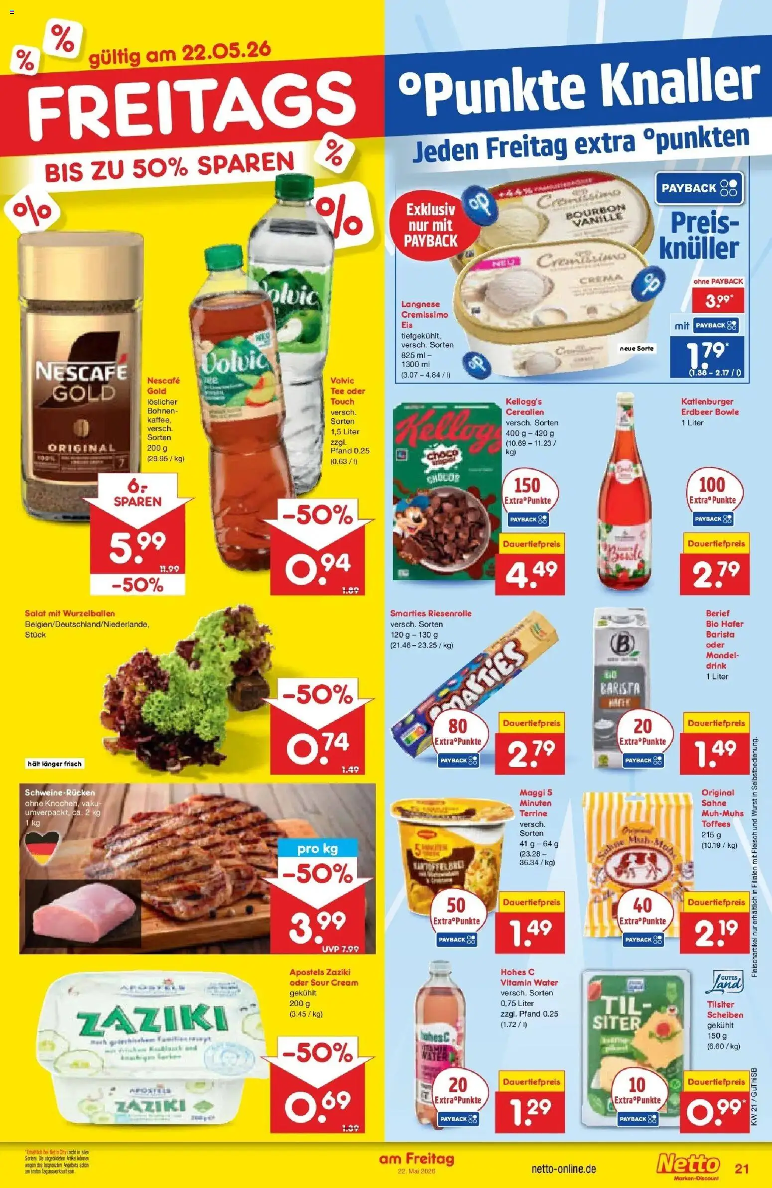 Netto Marken-Discount Prospekt Pirna	 – gültig ab 17.05.2026 | Seite: 23 | Produkte: Hohes c, Bourbon, Volvic, Salat