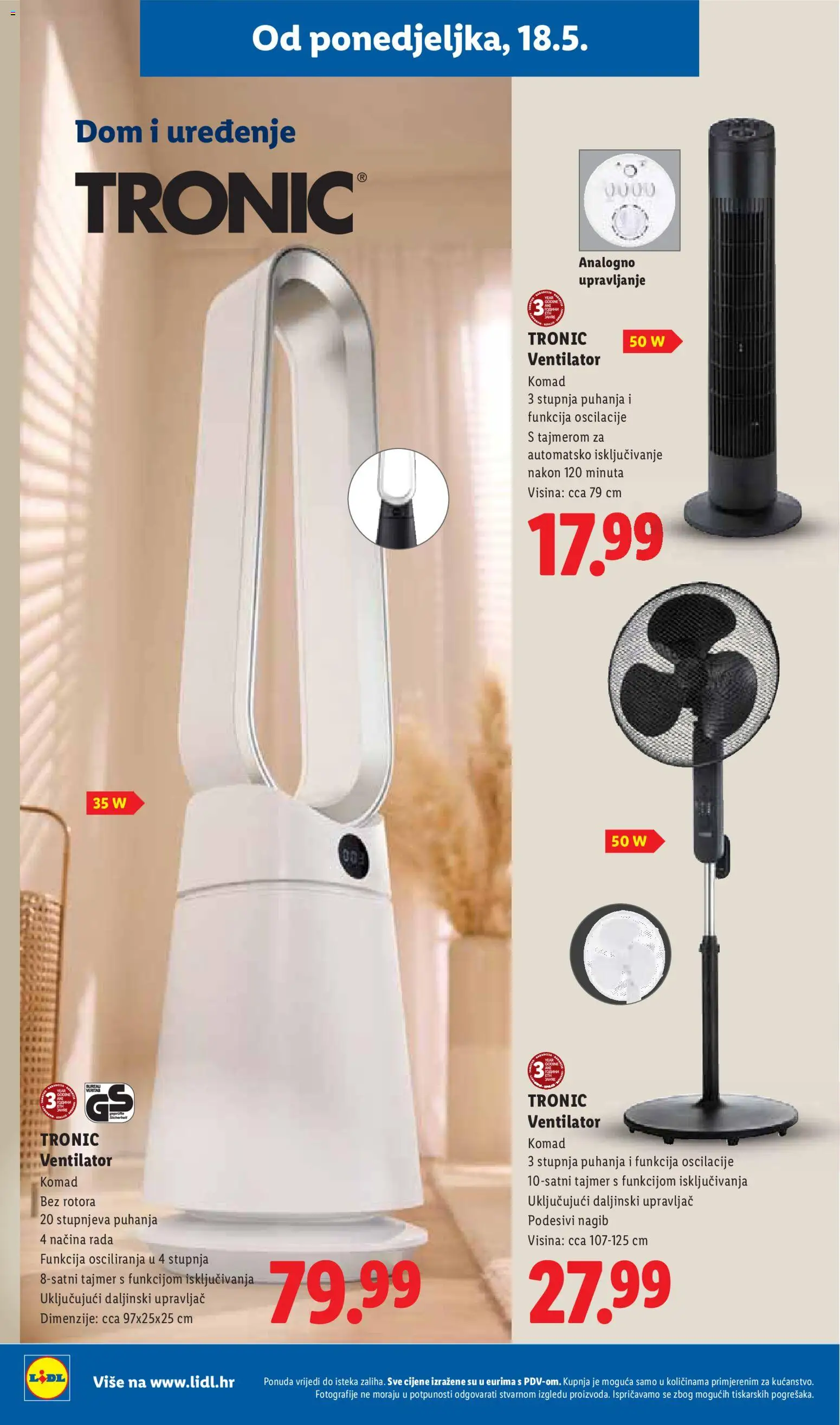 Lidl katalog | vrijedi od 18.05.2026 | Stranica: 26 | Proizvodi: Ventilator
