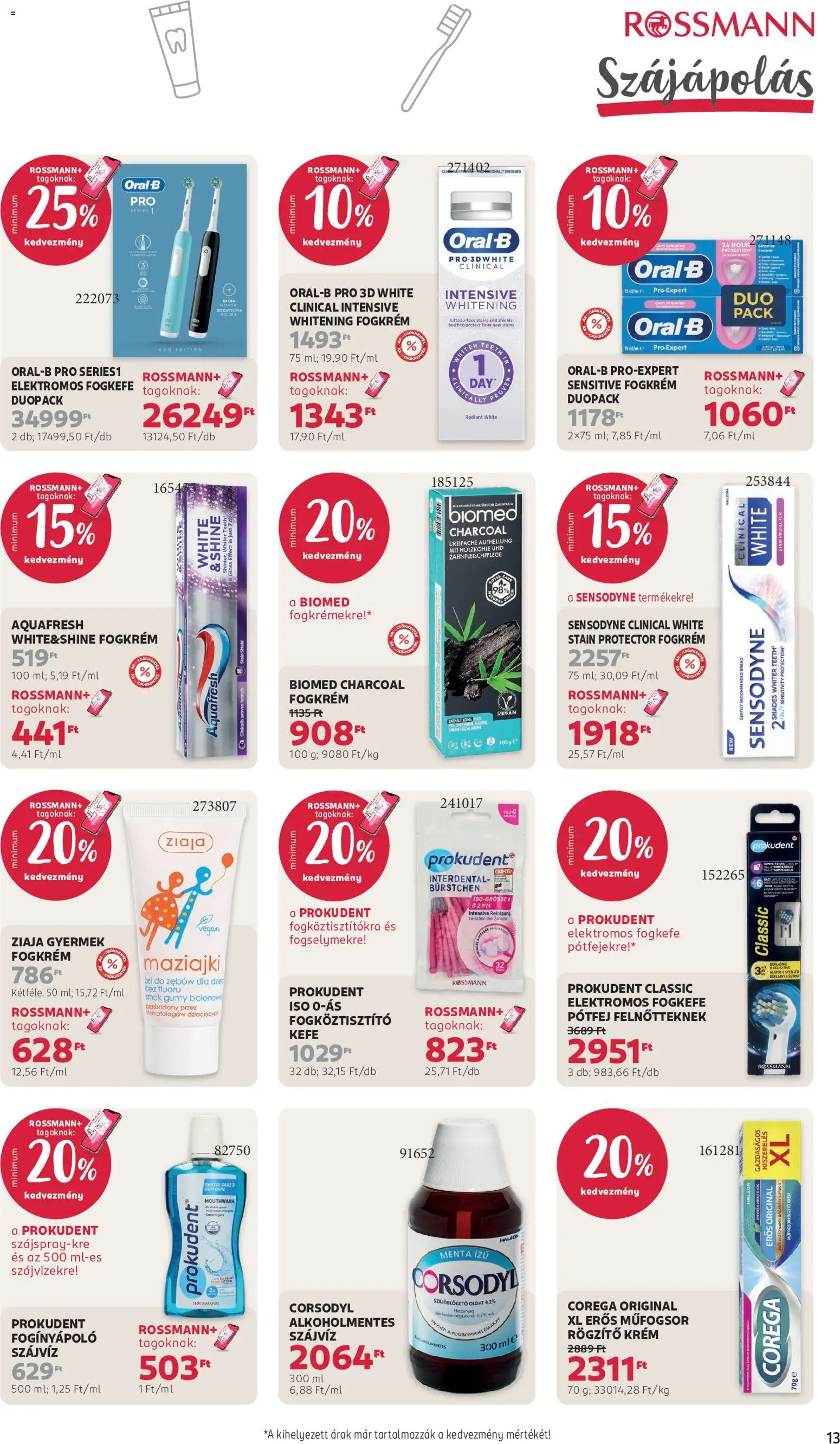 Rossmann akciós ujság - amely érvényes a következő dátumtól: 2026.08.31. | Oldal: 15 | Termékek: Krém, Aquafresh, Fogkrém, Fogkefe