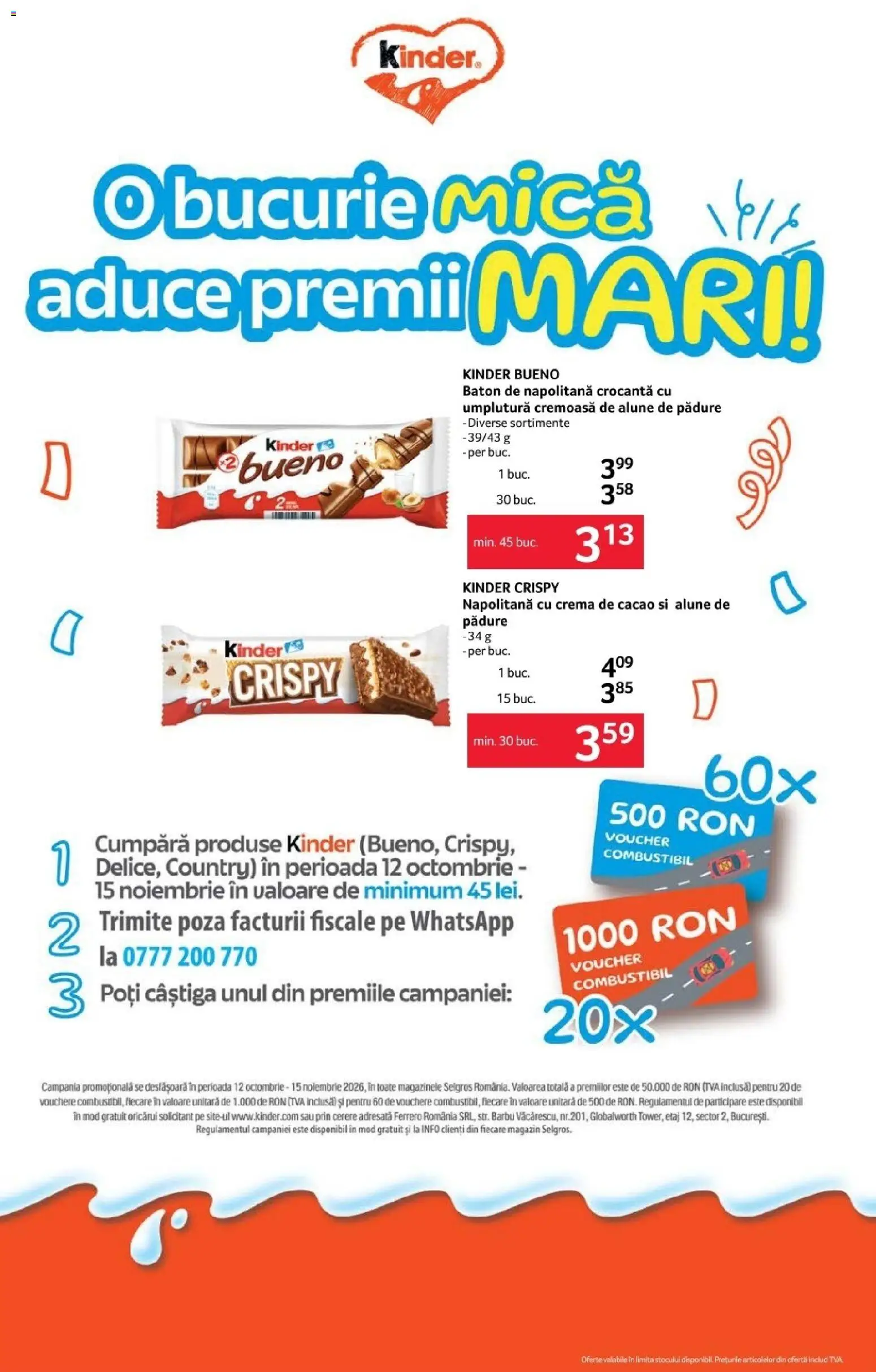 Noul catalog Selgros – valabil de la 30.10.2026 | Pagină: 14 | Produse: Alune, Cremă, Ferrero, Alune de pădure