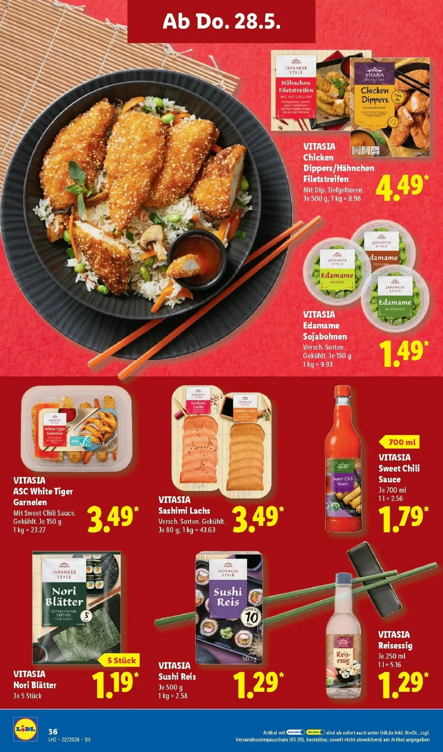 Lidl Prospekt Hof-innenstadt – gültig ab 26.05.2026 | Seite: 56 | Produkte: Hahnchen, Lachs, Chili, Reis