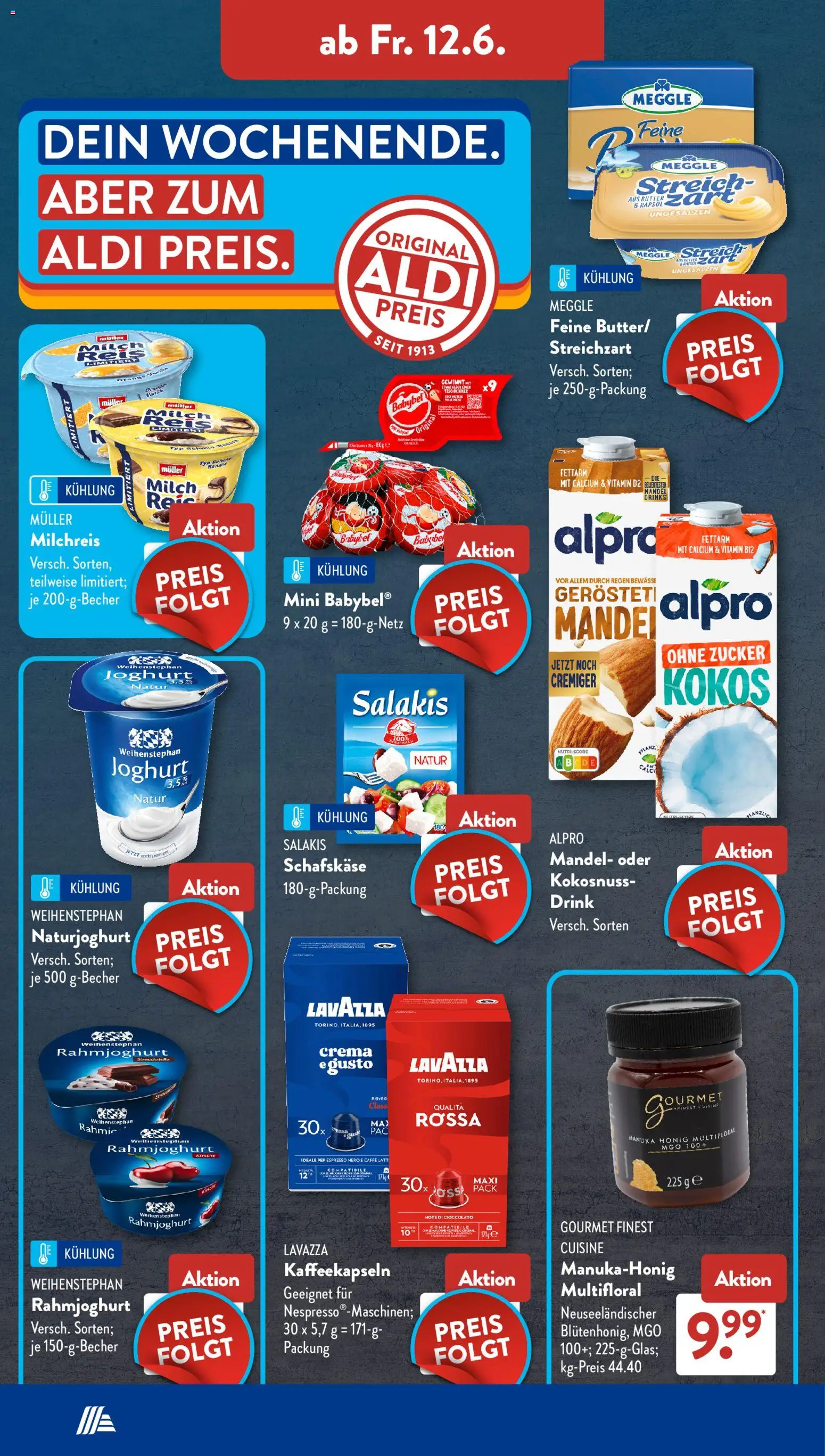 Aldi Süd Prospekt – gültig ab 08.06.2026 | Seite: 13 | Produkte: Tisch, Alpro, Zucker, Salakis