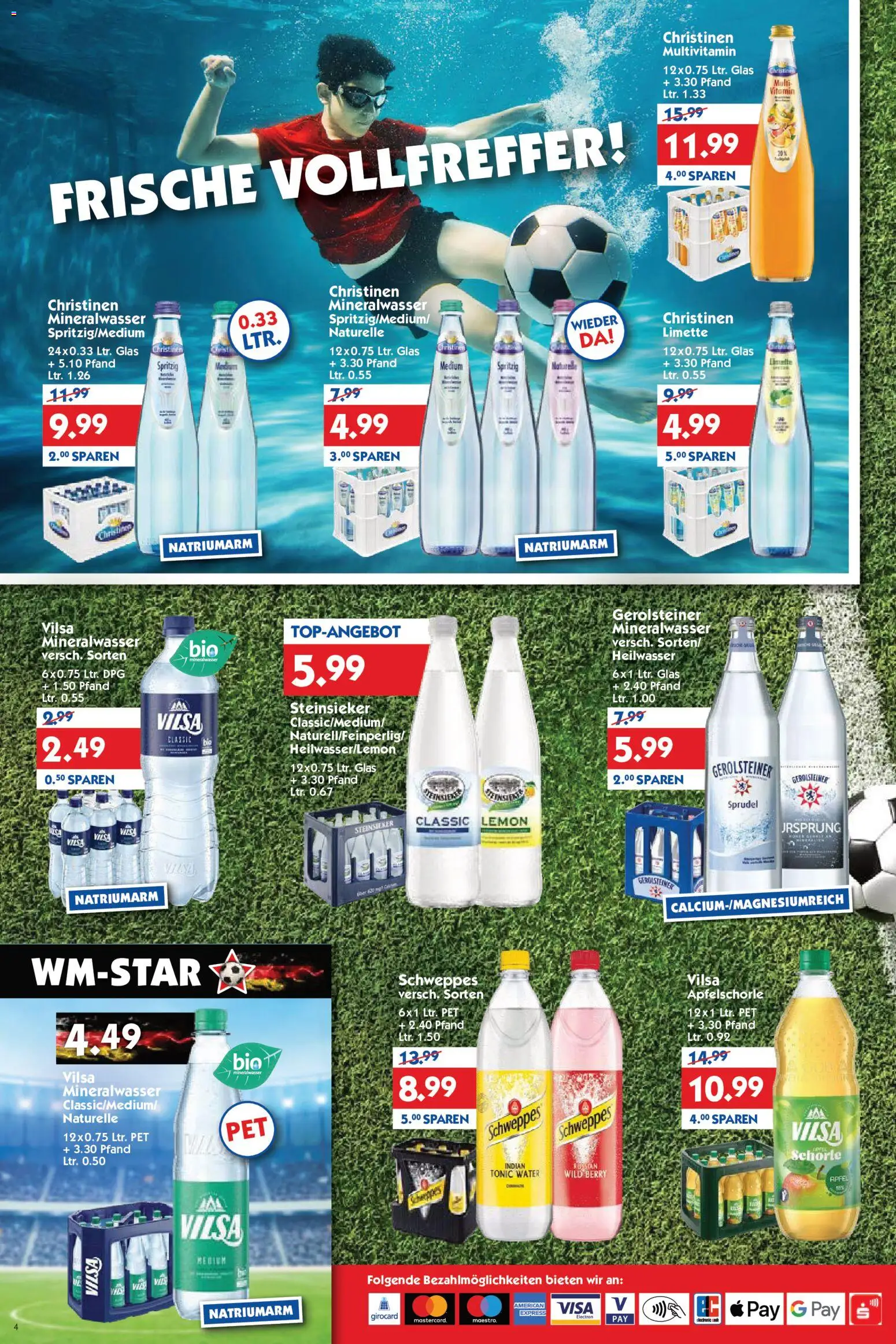 HOL’AB! Prospekt – gültig ab 13.07.2026 | Seite: 4 | Produkte: Äpfel, Schweppes, Limette, Gerolsteiner