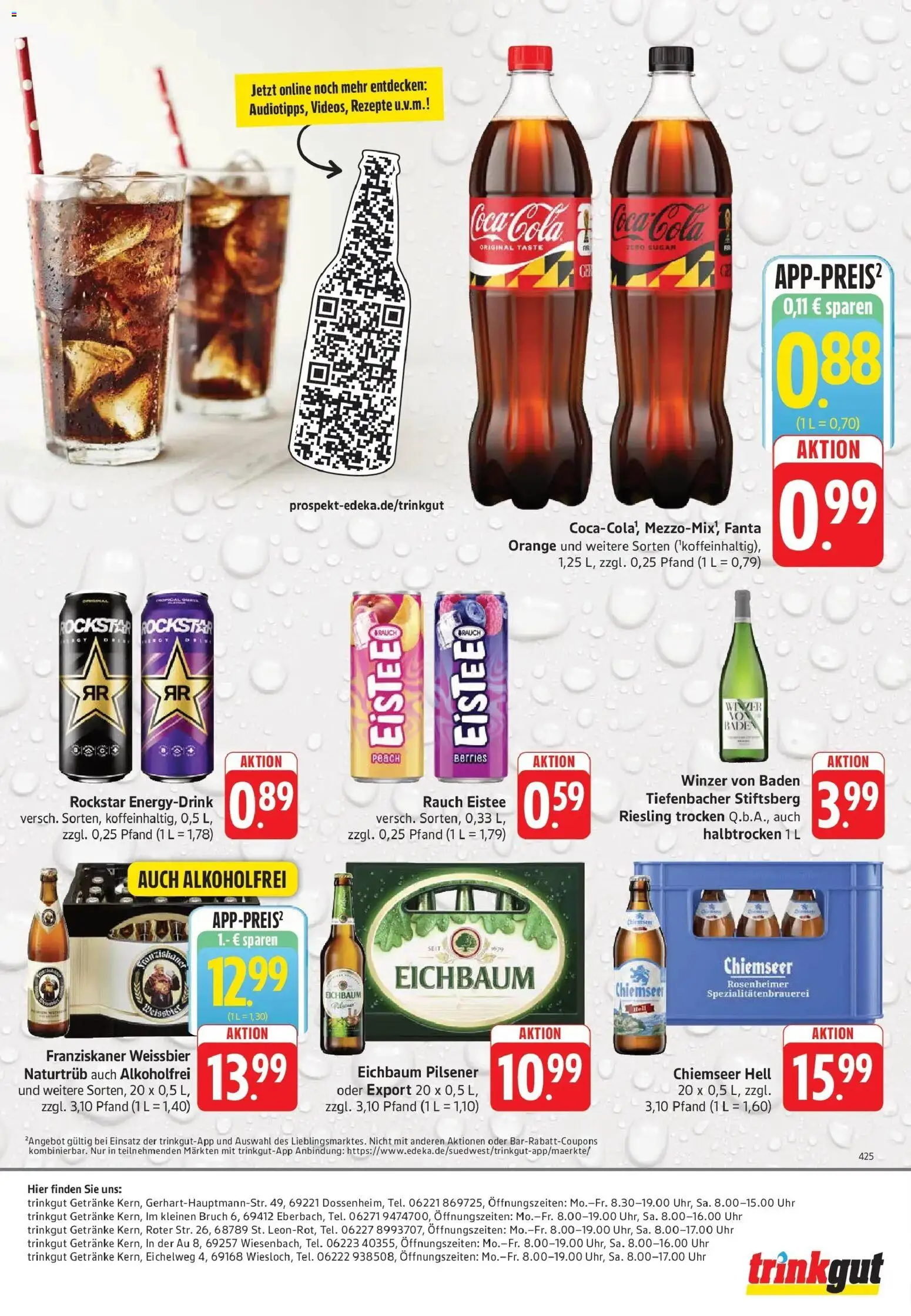 Trinkgut Prospekt Wiesenbach – gültig ab 06.07.2026 | Seite: 8 | Produkte: Coca cola, Fanta, Weißbier, Uhr