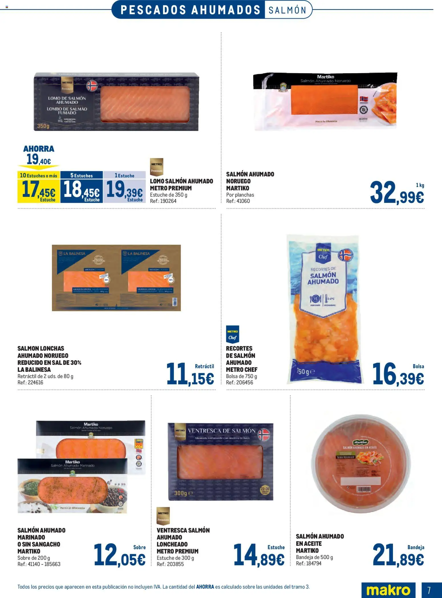 Makro Pescados │ válido desde el 06/07/2026 | Página: 7 | Productos: Aceite, Salmón ahumado, Bandeja, Loncheado