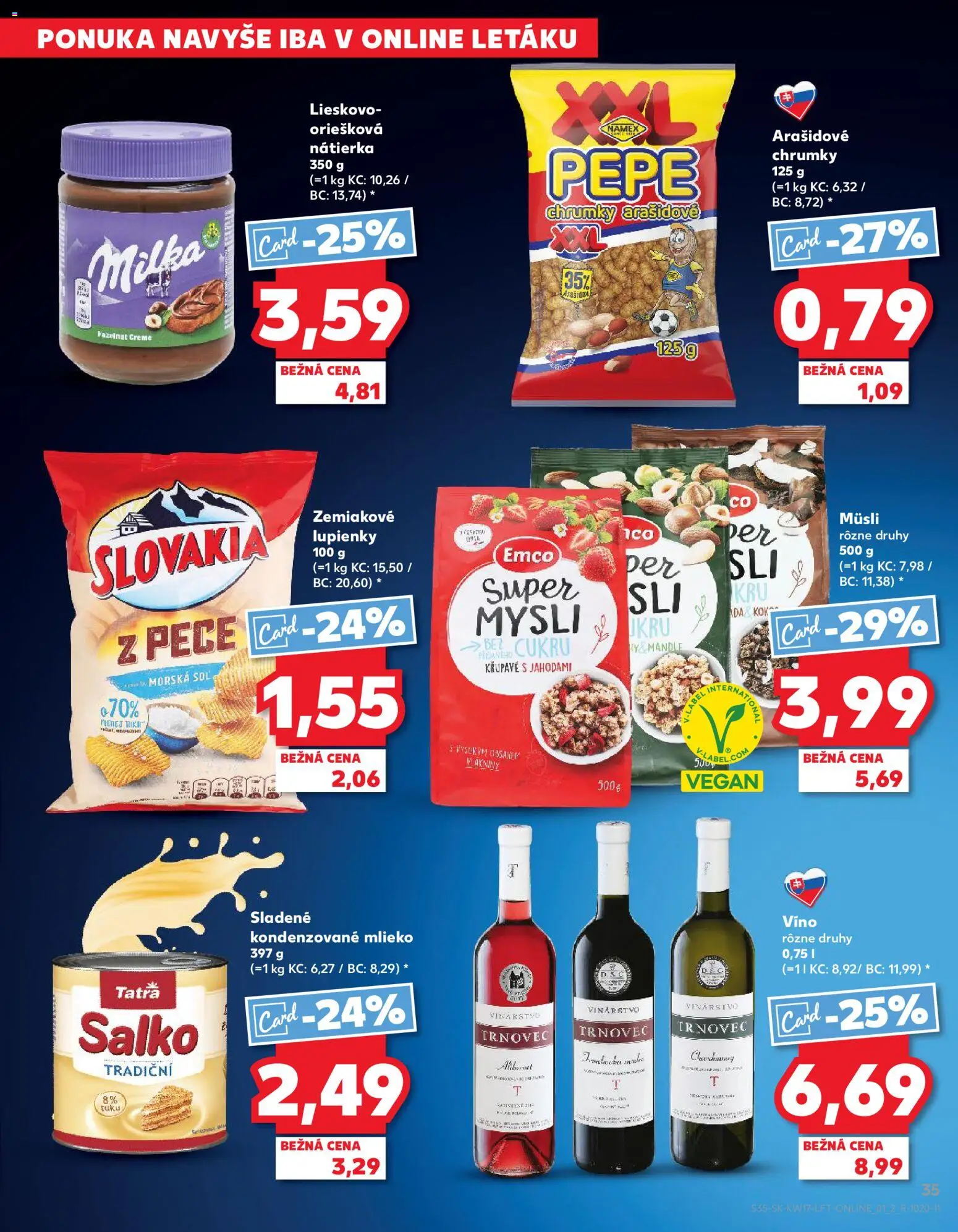 Nové Kaufland akcie – leták je platný od 23.04.2026 | Strana: 35 | Produkty: Mlieko, Salko, Milka, Soľ
