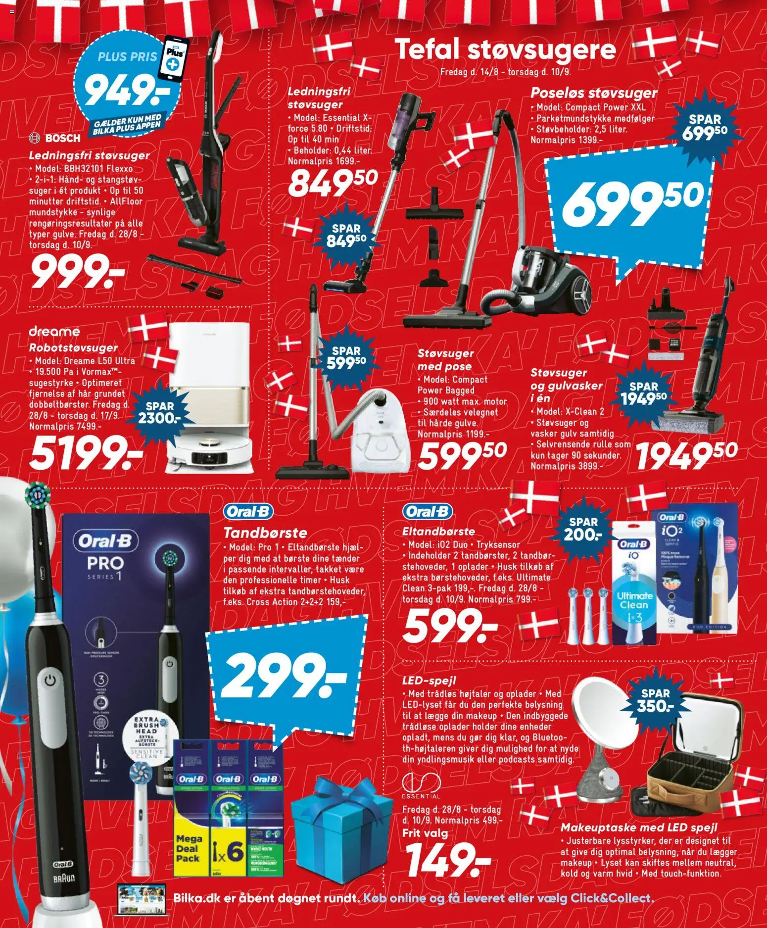 Bilka tilbudsavis – gyldig fra 28/08/2026 | Side: 13 | Produkter: Makeup, Børste, Tandbørste, Støvsuger